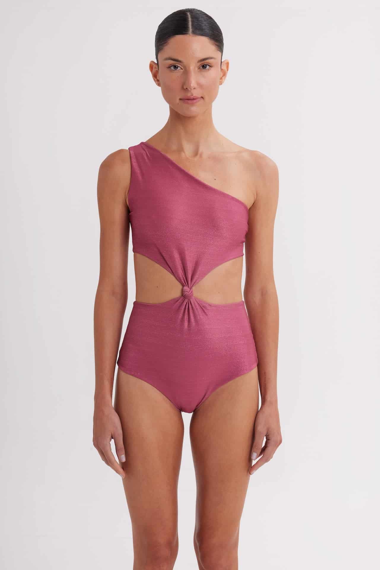 Vestido de Baño Enterizo Sabrina Magenta - miniatura 1
