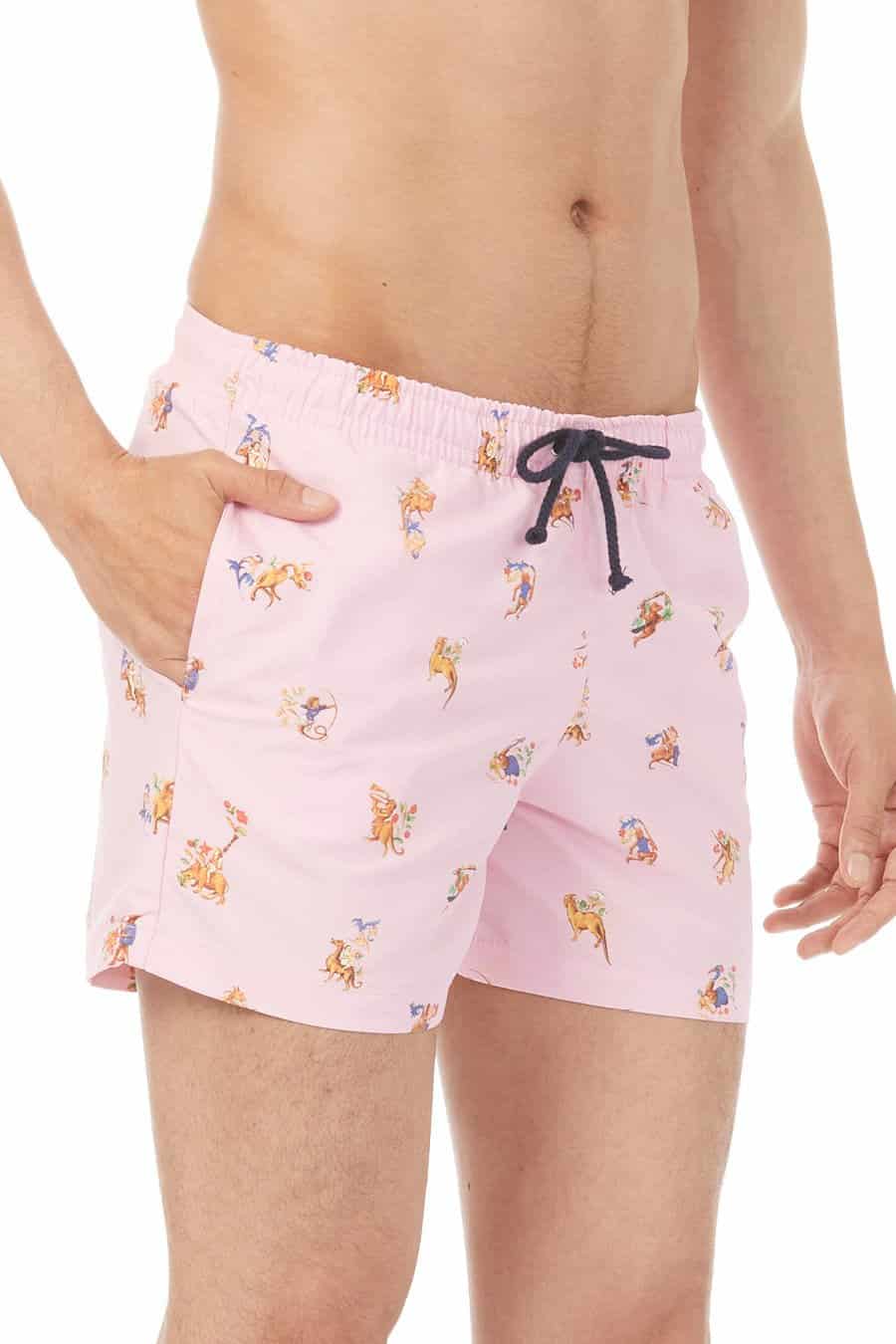 Men's separate lorenzo swim trunk pink - miniatura 4