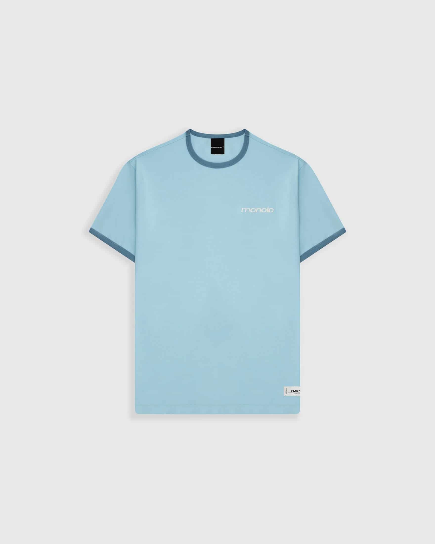 Camiseta Ringer Tee – Azul Cielo - miniatura 3