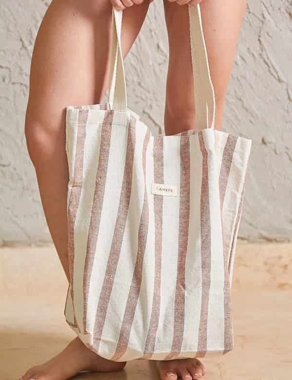 Bolso Fuerza Rayas Terracota - miniatura 2