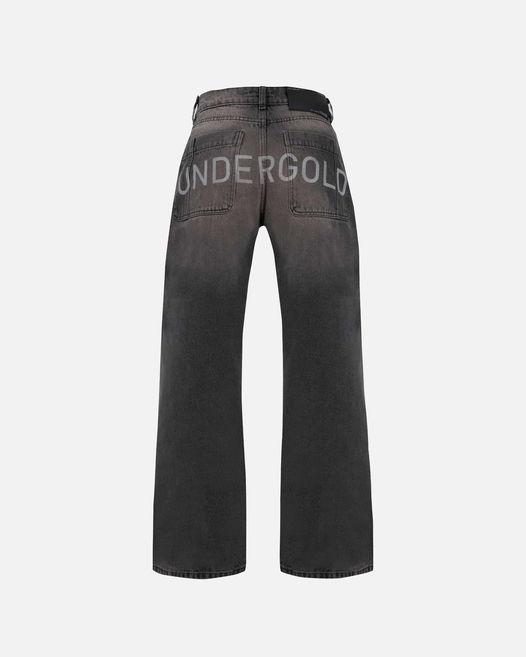 W Basics Undergold Wide Jean Dirty Black - miniatura 1