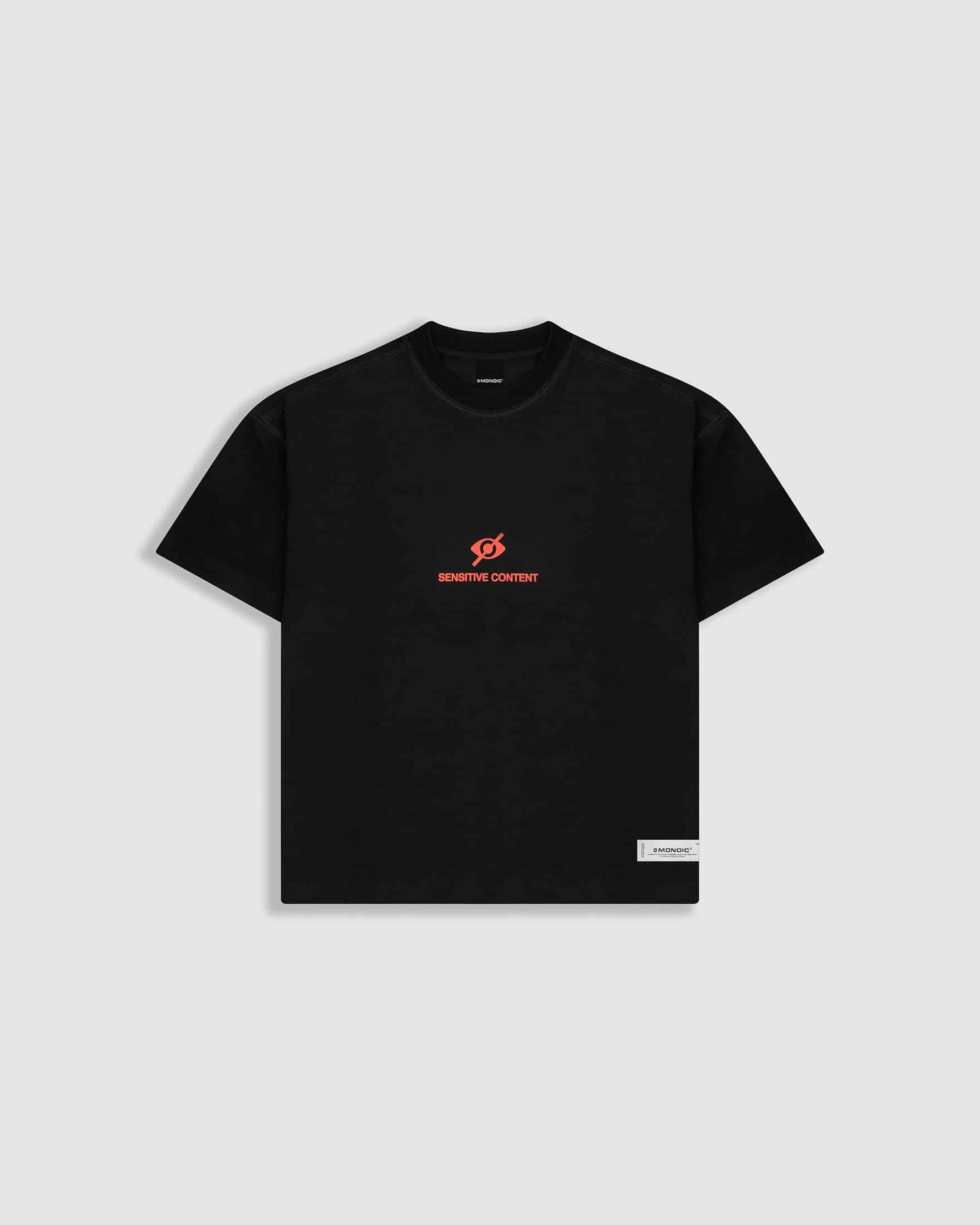 Camiseta Boxy Fit Don't Look - Negro Oscuro - miniatura 7