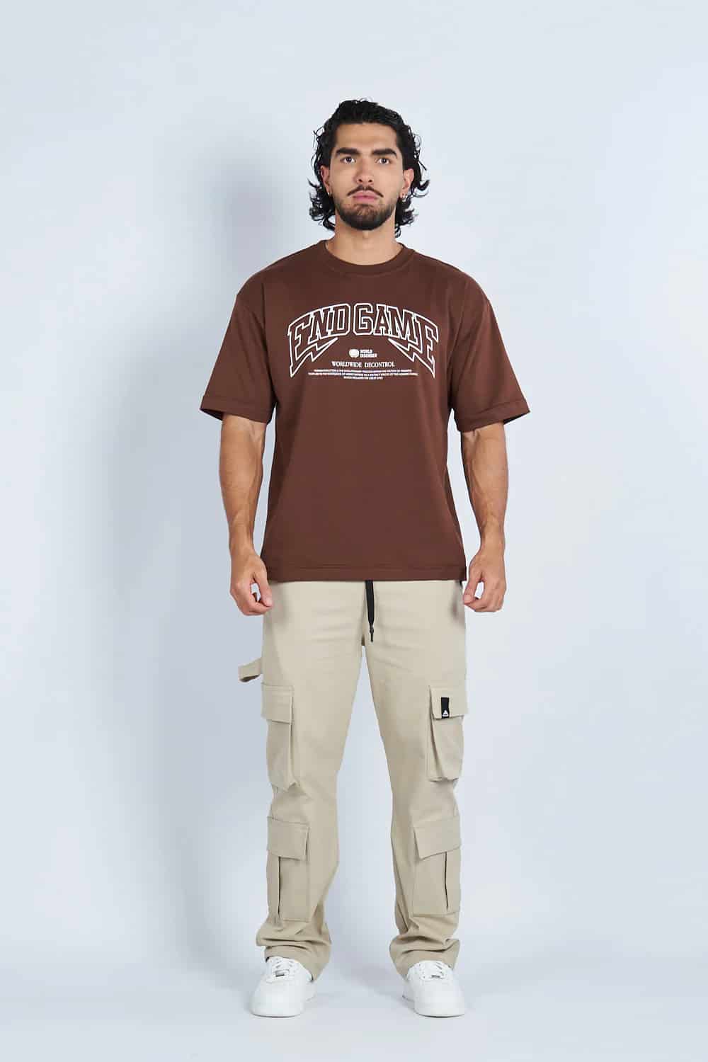 Jogger cargo 8 bolsillos bota recta CAQUI | DROP 3 | - miniatura 2