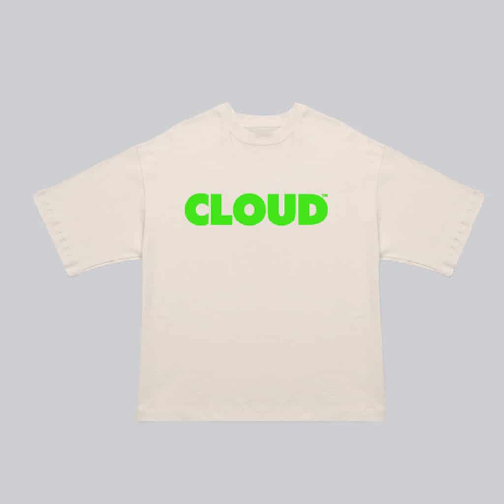 Camiseta BLOCK verde neón sobre blanco - miniatura 1