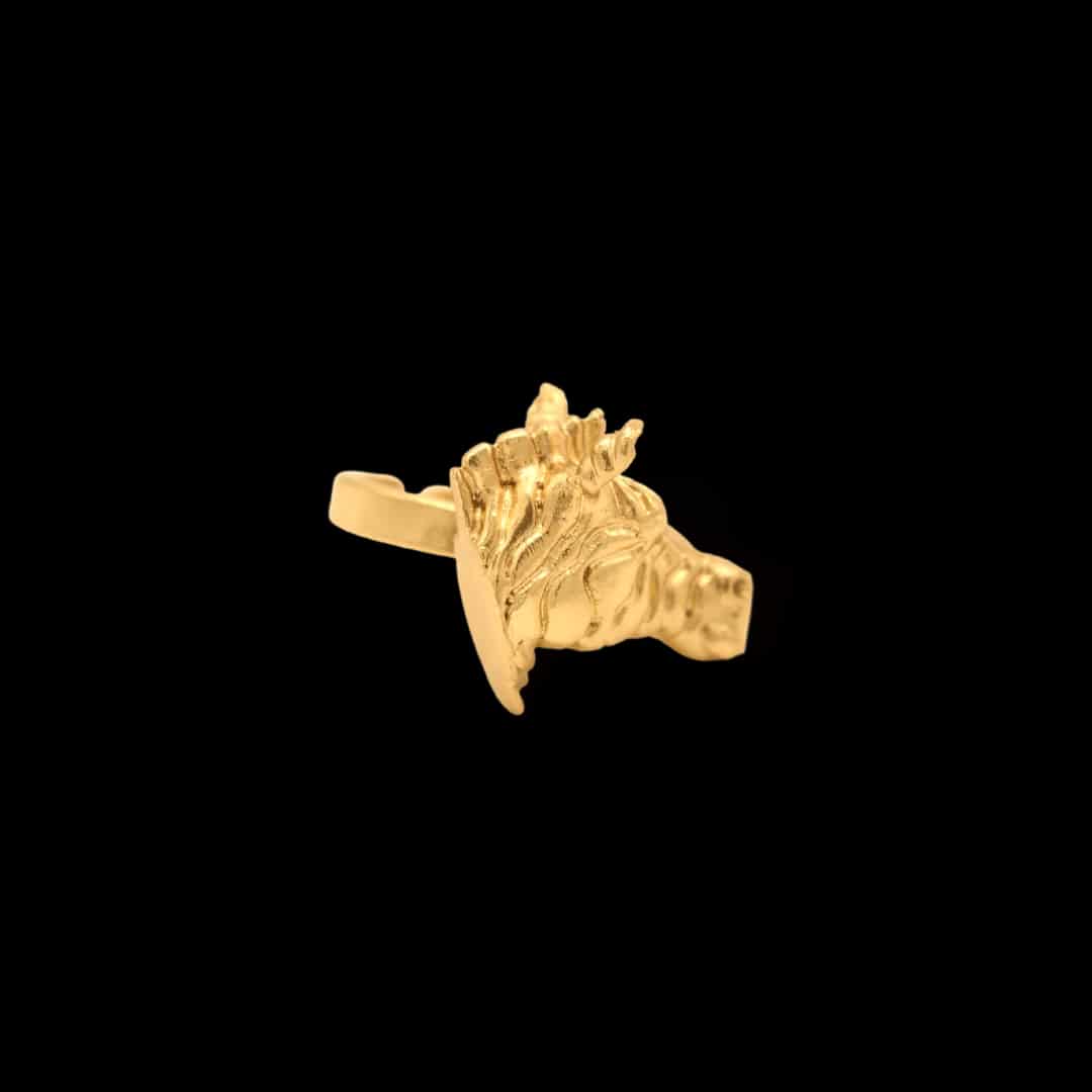 Anillo con cabeza de cebra - miniatura 3