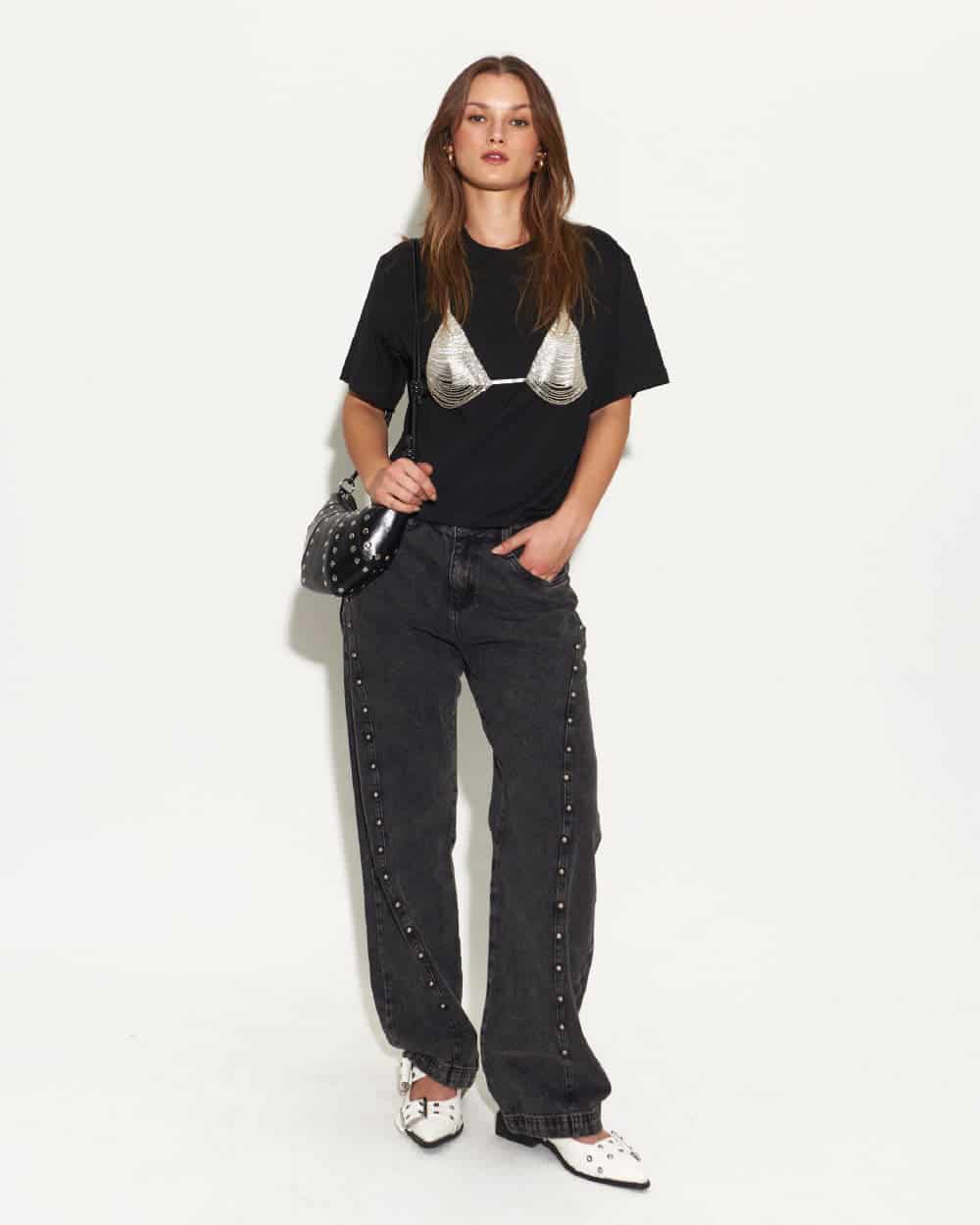 LUNA BLACK SHIRT - miniatura 3