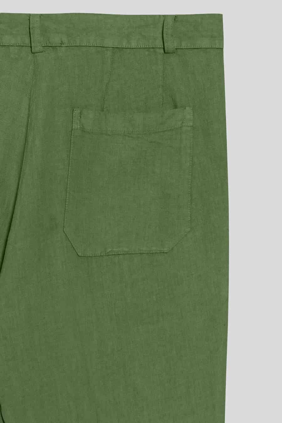 Men's linen pants cactus - miniatura 4