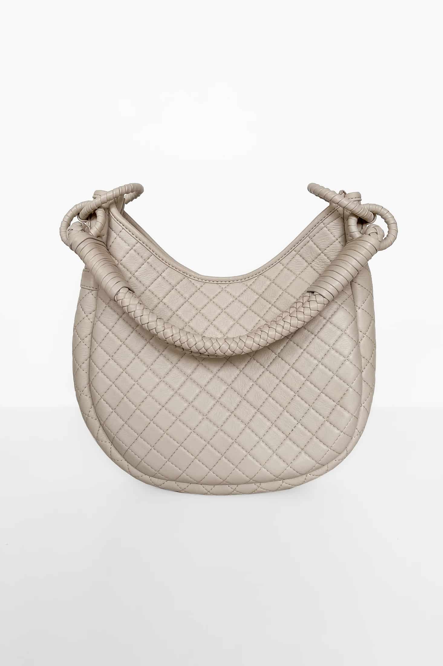 Saddle Shoulder Bag, Beige - miniatura 2
