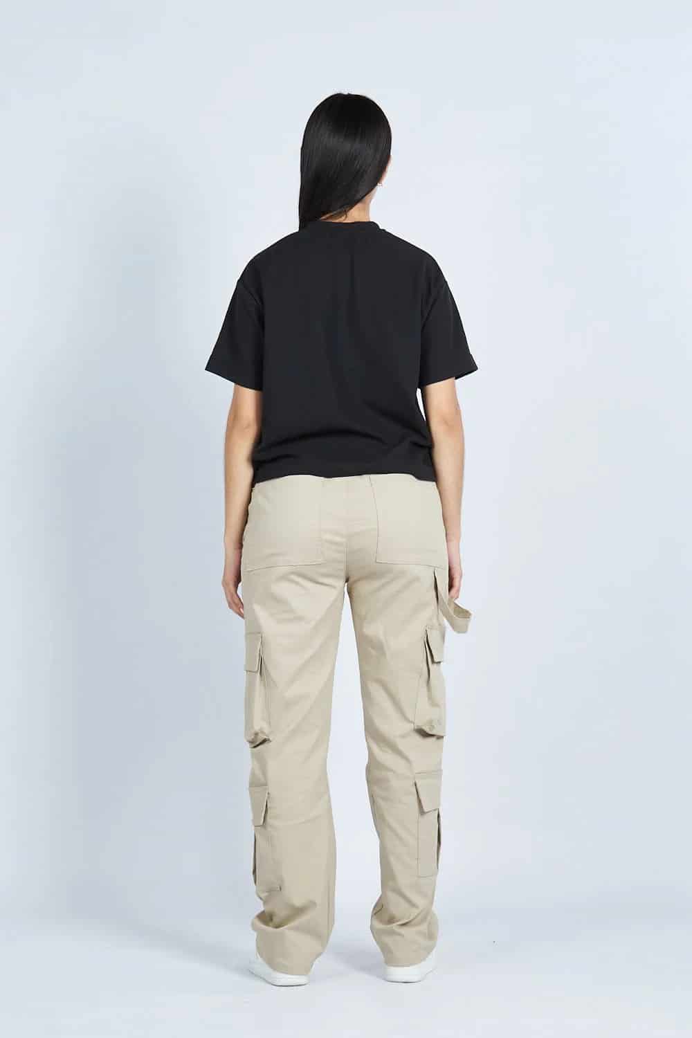 Pantalón jogger cargo bota recta 8 bolsillos  CAQUI | Drop 03 | - miniatura 6