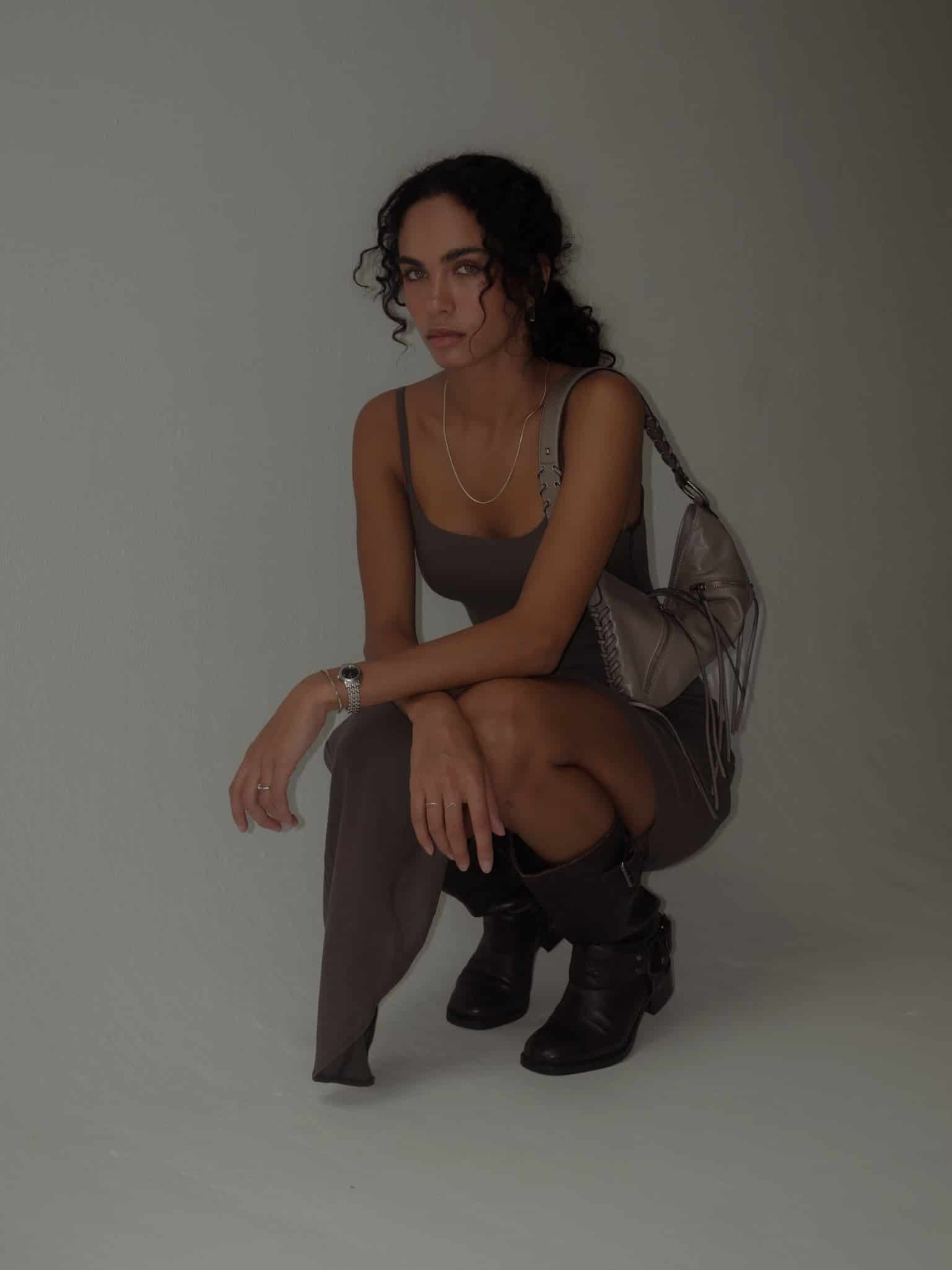 THE MINIMAL DRESS - ESPRESSO - miniatura 2