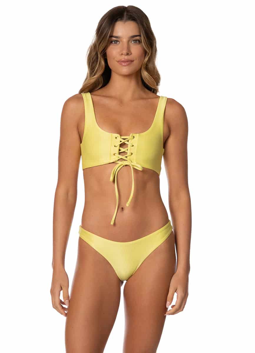 Maaji Golden Ray Iconic Low Rise Thin Side Bikini Bottom - miniatura 4