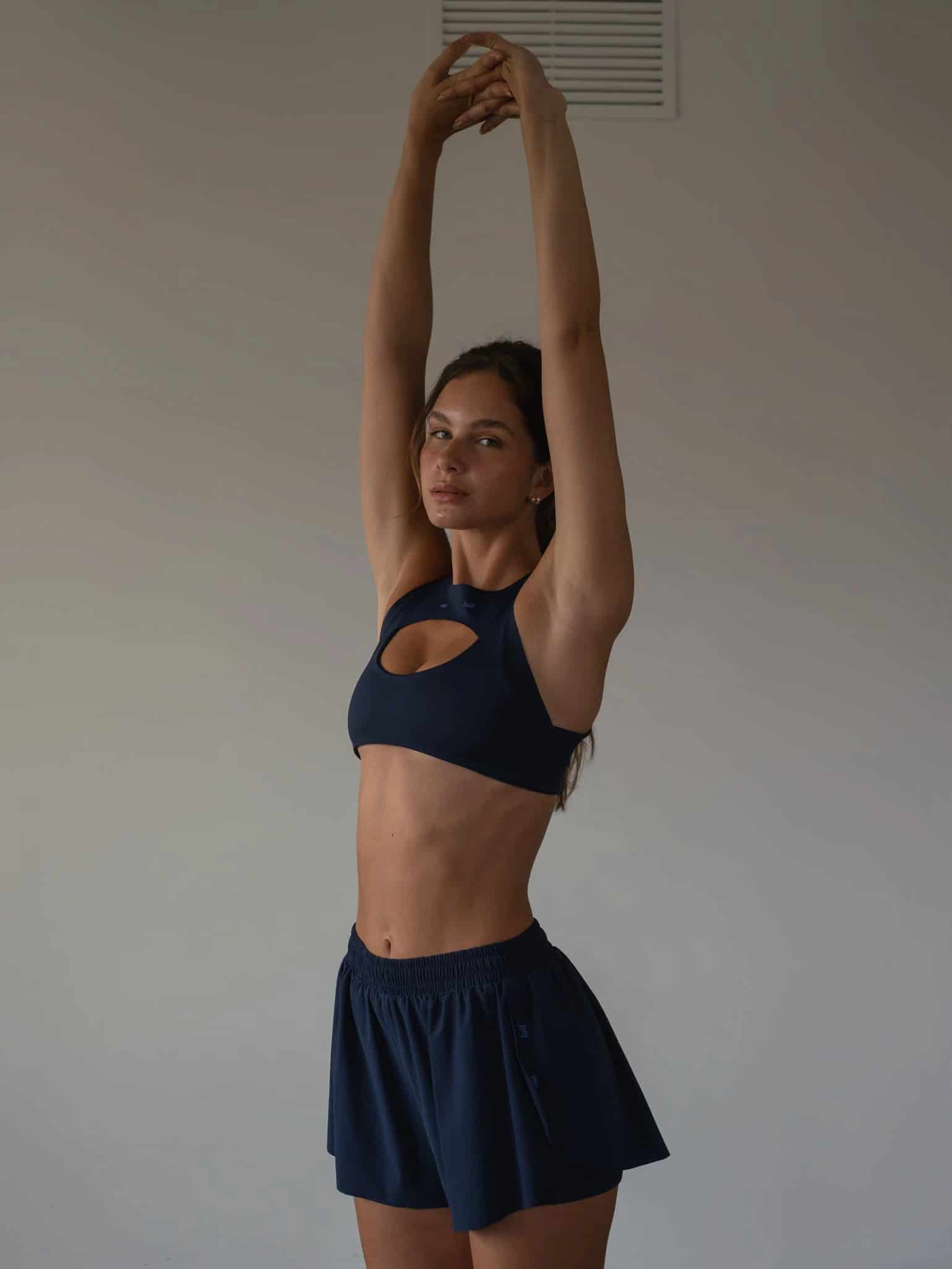 CLUB HIGH SUPPORT TOP - NAVY BLUE - miniatura 7
