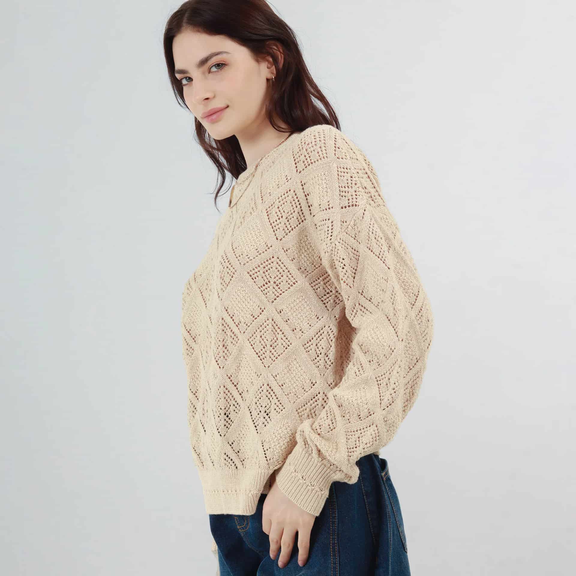 Sweater Cuello Redondo Manga Larga - miniatura 1