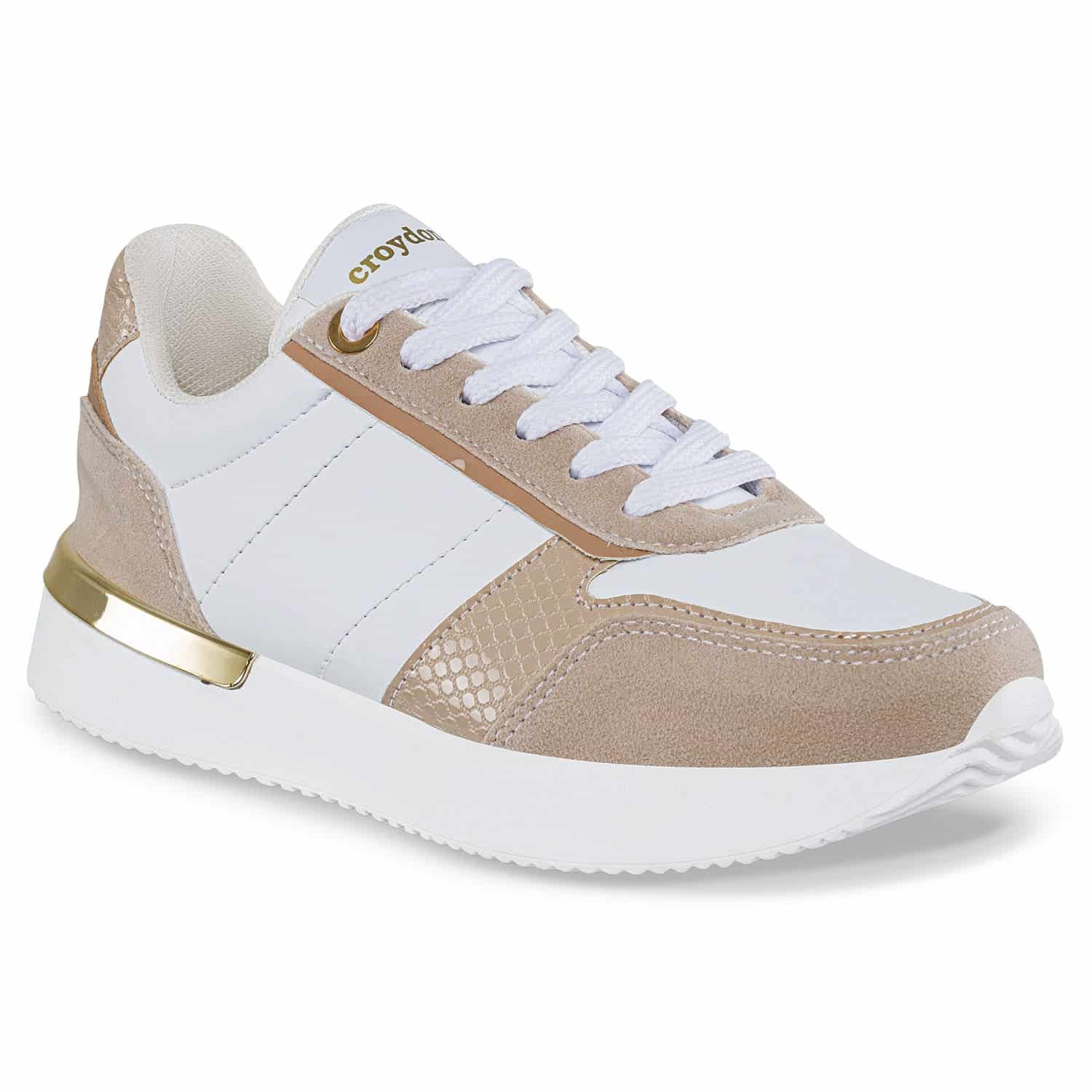 Tenis Urbanos Nuray Blanco-Rosa Croydon para Mujer - miniatura 1
