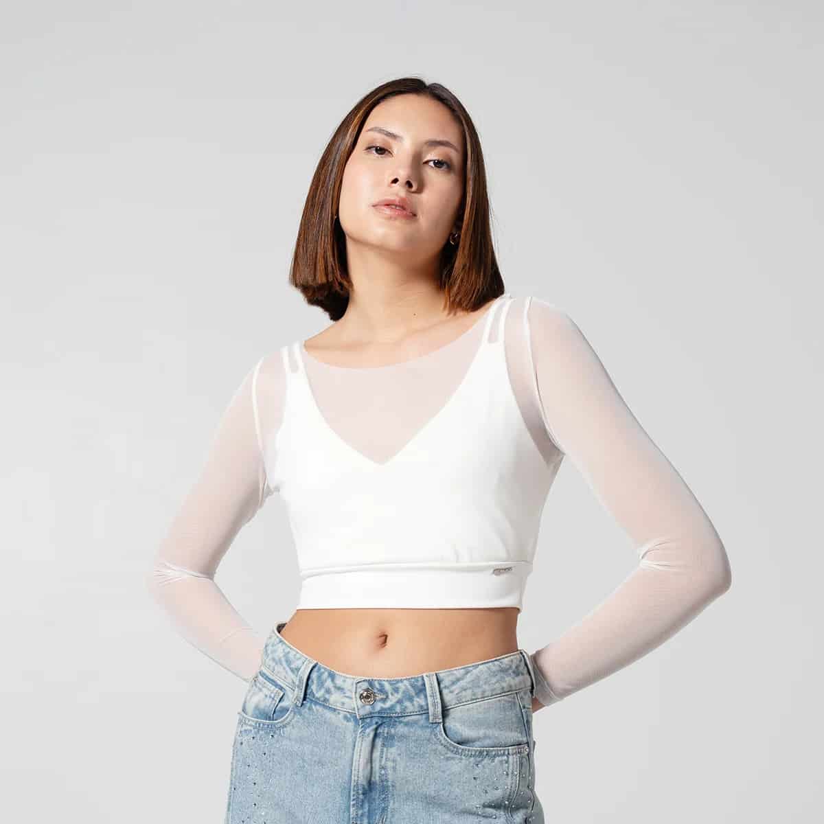 Blusa Crop Top Slim Motoxx - miniatura 3