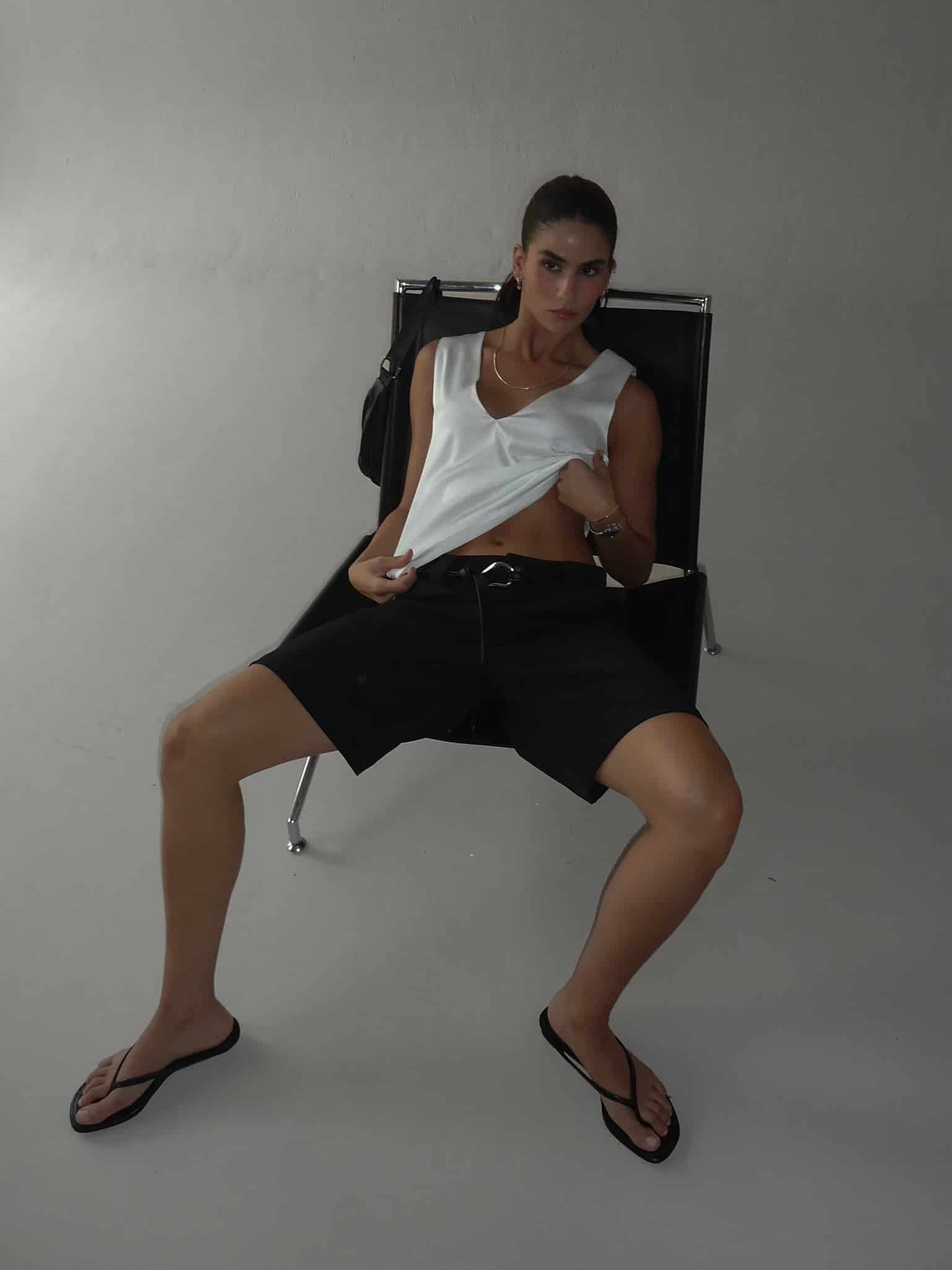 LONG CLASSIC SHORTS - BLACK - miniatura 12