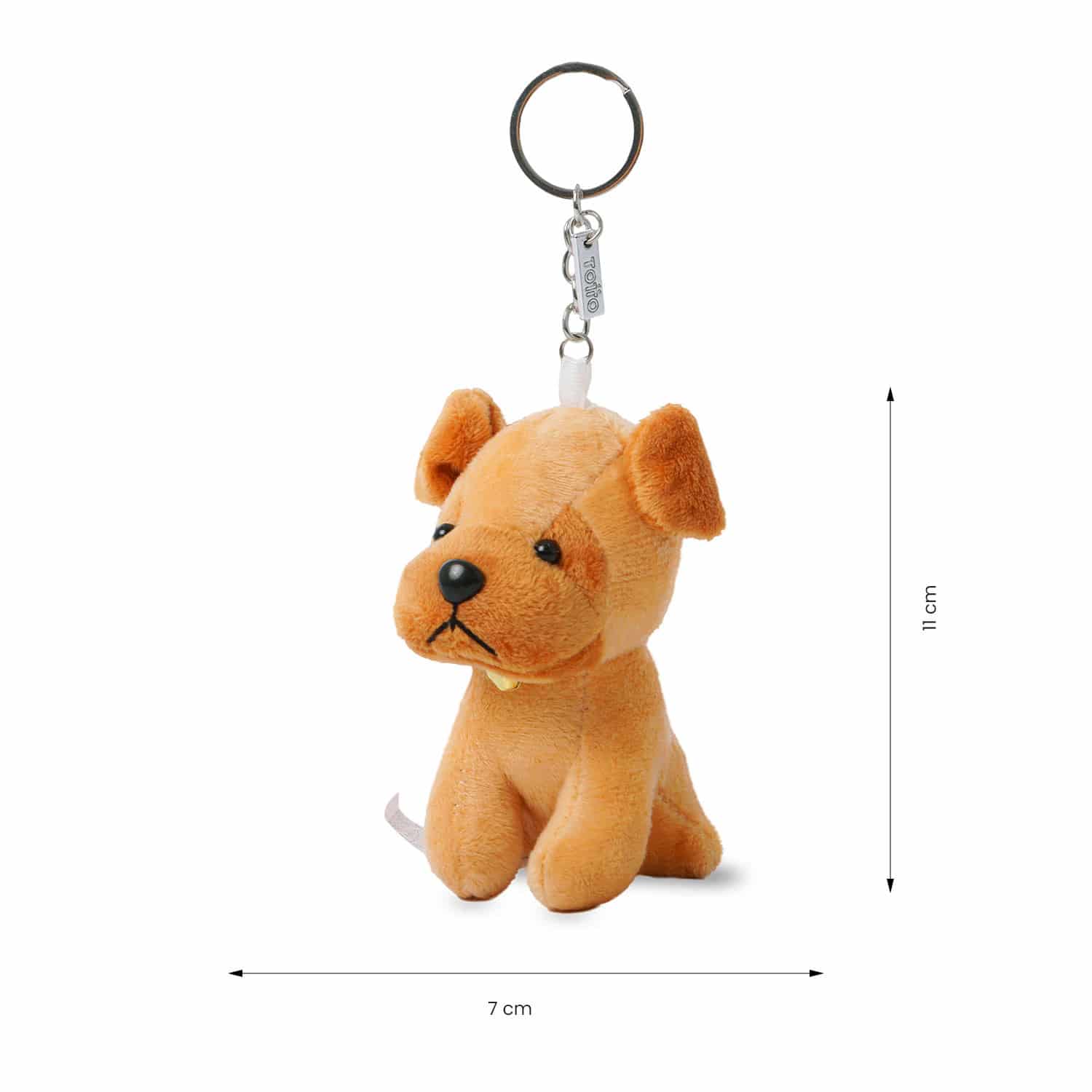 Llavero de Peluche Doggy color Café - miniatura 6
