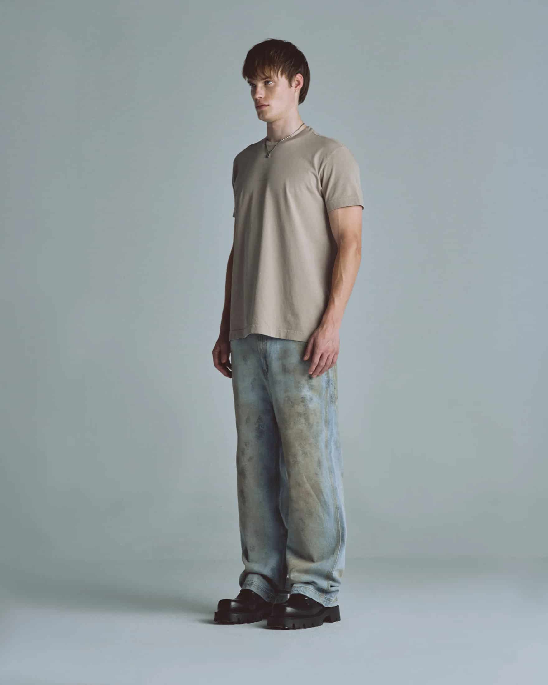 Basics Undergold Company Regular Fit Tshirt Light Brown - miniatura 6