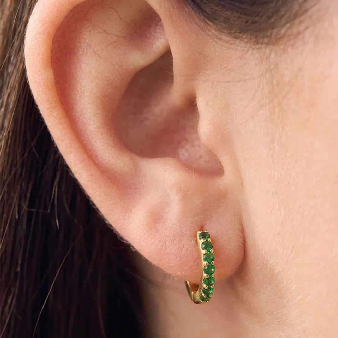 Aretes Musa Esmeralda - miniatura 4