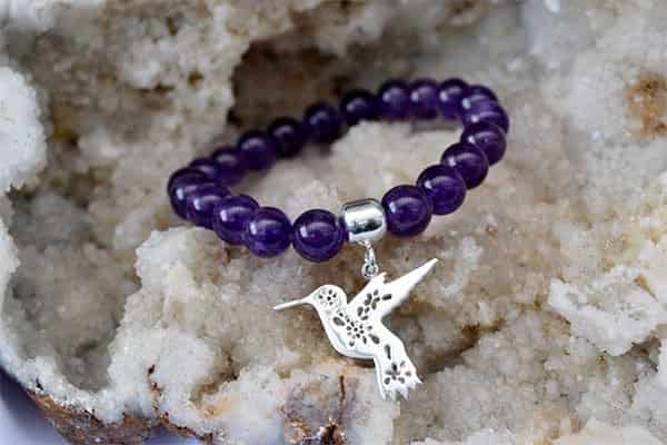 Pulsera Amatista dije Árbol de la Vida mini - miniatura 2