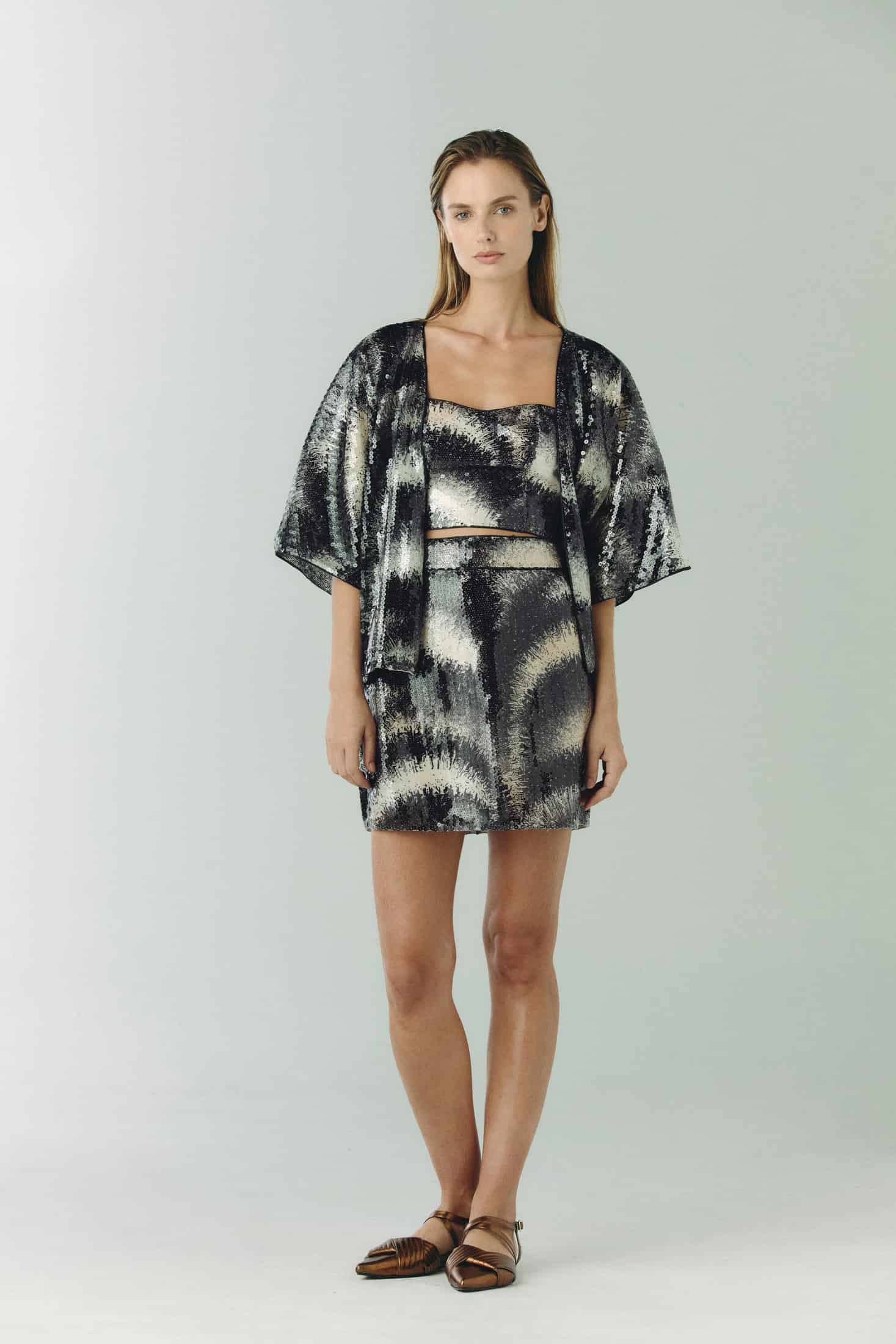 Baracoa Sequins Crop Top / Black - miniatura 4