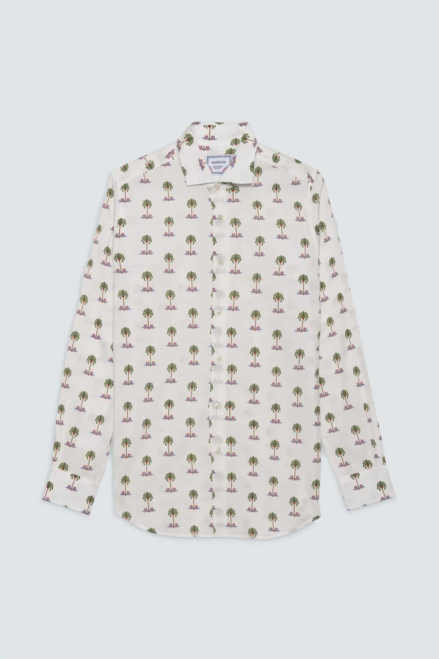 Men's cotton shirt white gioventu - miniatura 1