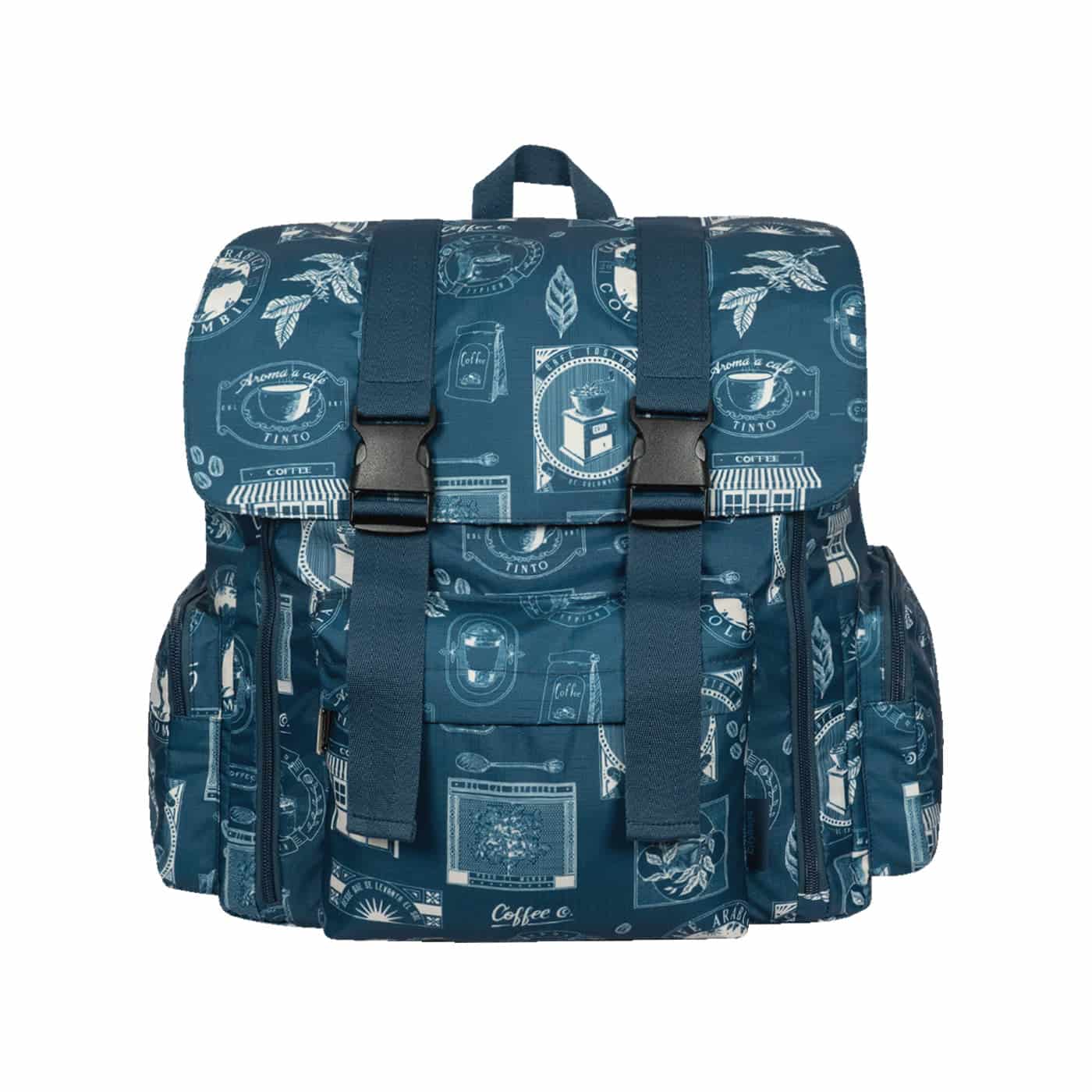 Morral Mochilero Pequeno  ULTRA Estampado Cafetero Citybags Multicolor - miniatura 3