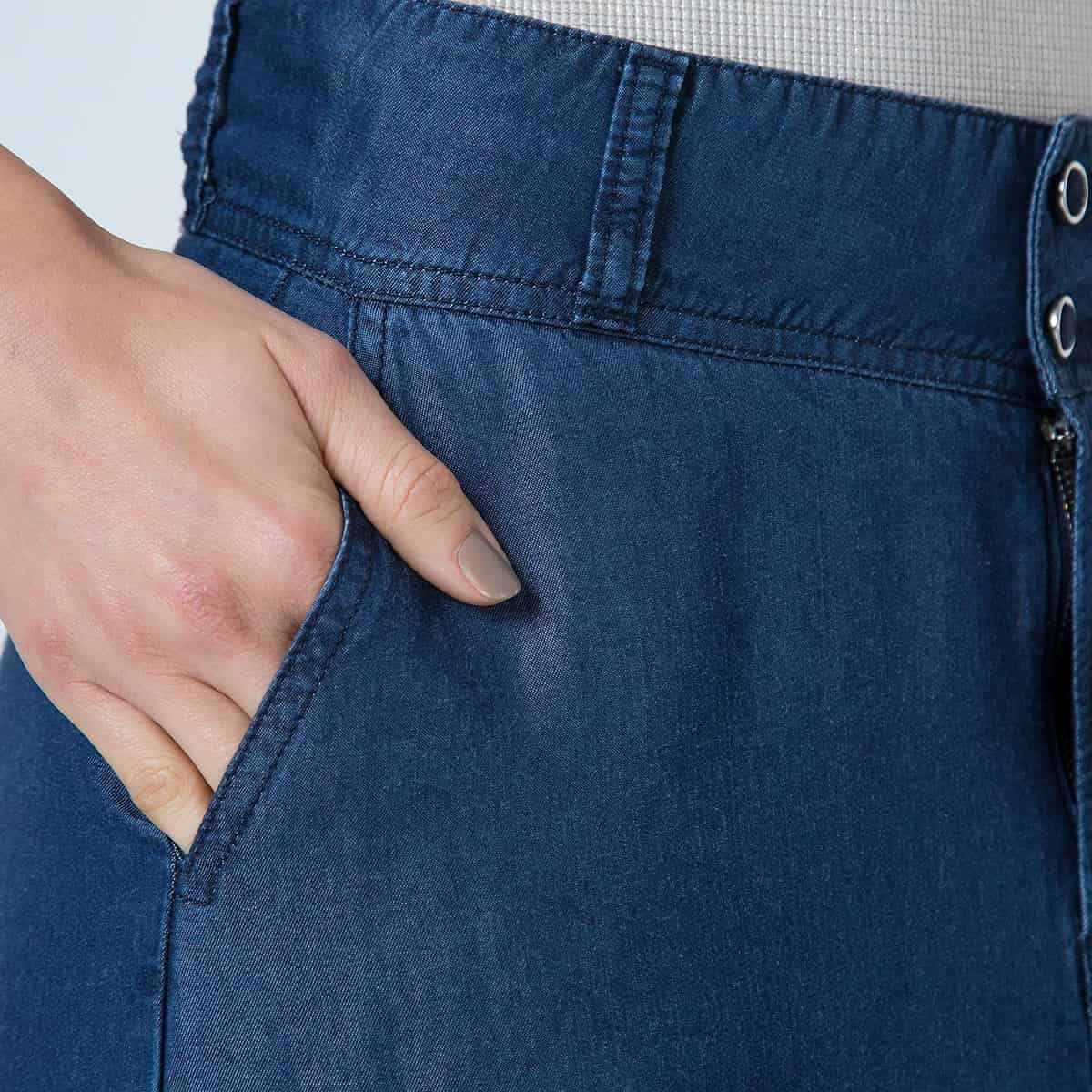 Falda Larga Denim Drk - miniatura 6