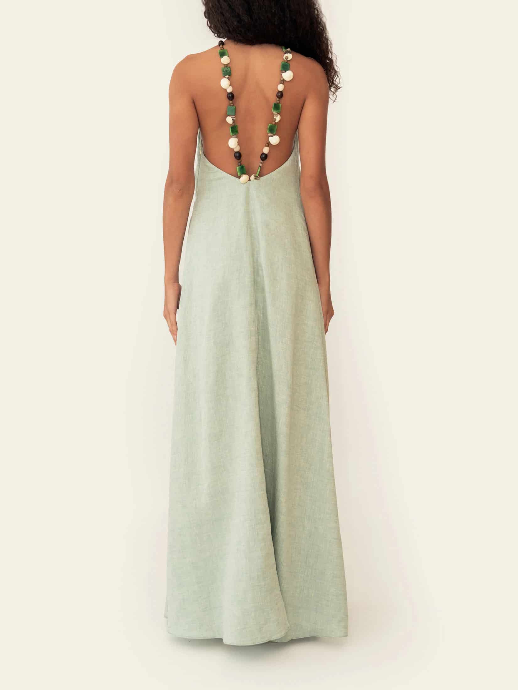 DAKOTA DRESS SEAFOAM GREEN - miniatura 5