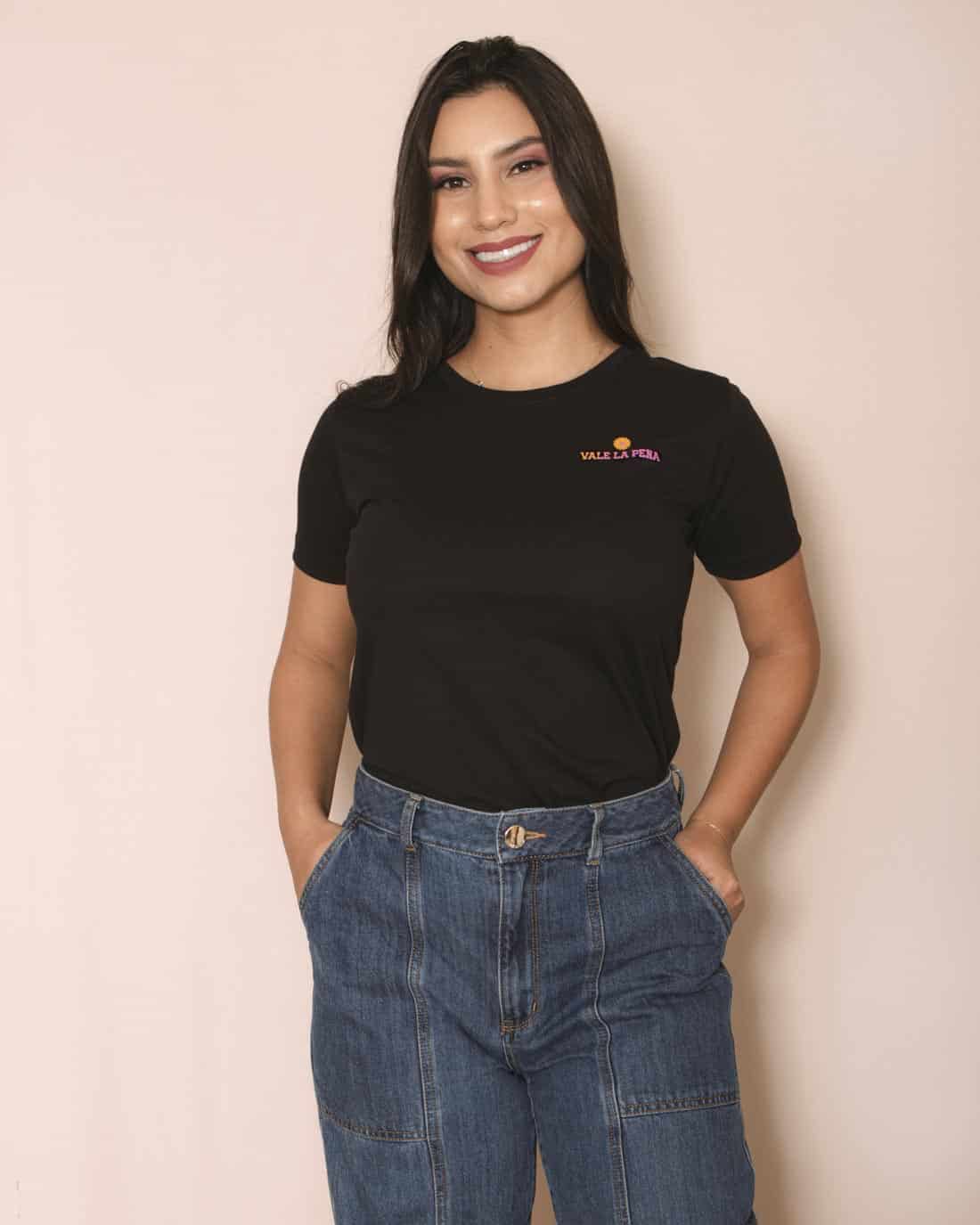 camiseta negra para mujer - miniatura 2