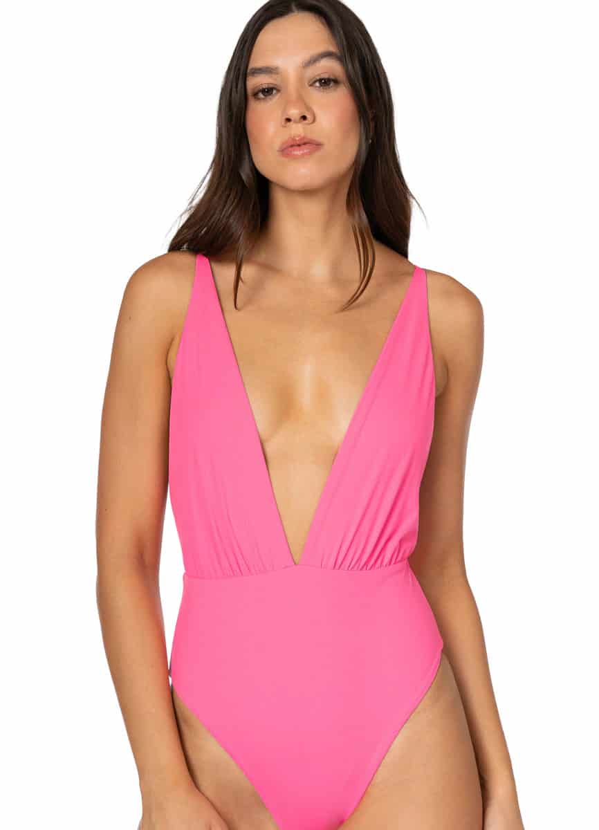 Maaji Radiant Pink Safri Plunge One Piece - miniatura 3