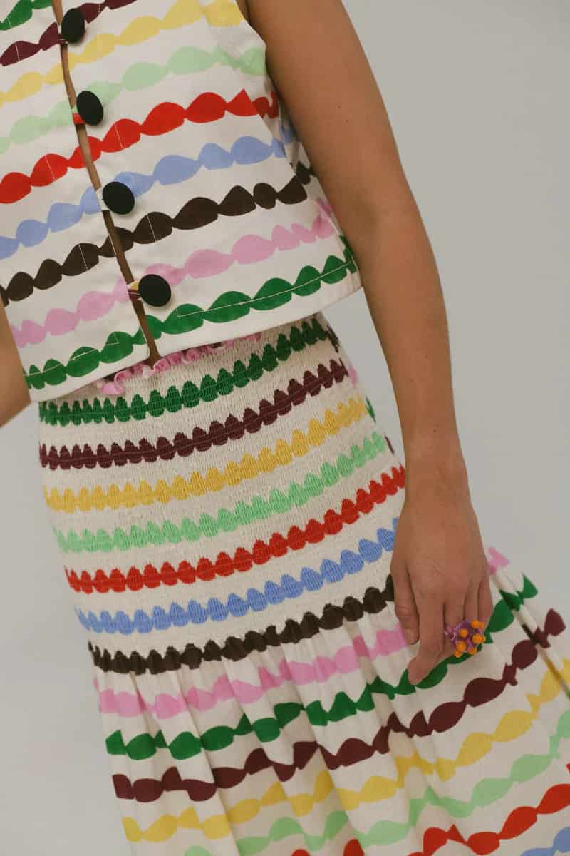 Falda Shirred Glaseado Arcoiris - miniatura 5