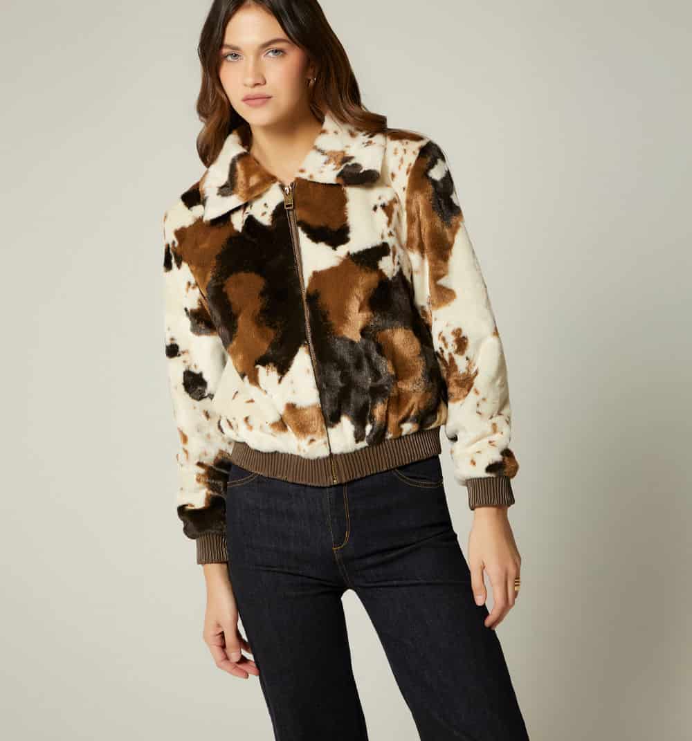 Chaqueta estampado vaca - miniatura 2