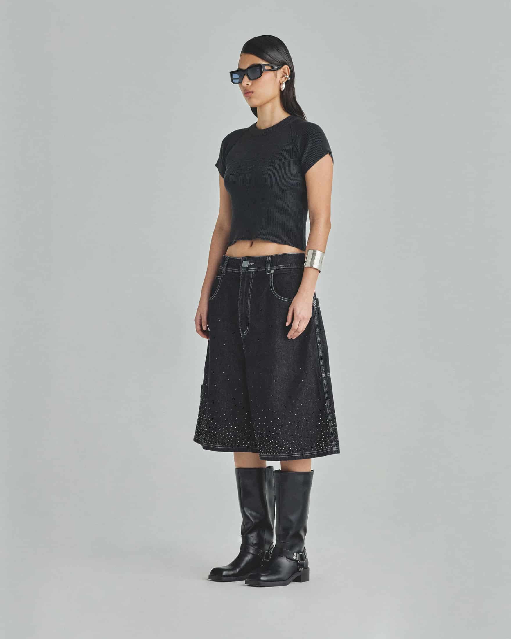 W Basics UNDRGLD Jorts Black - miniatura 5