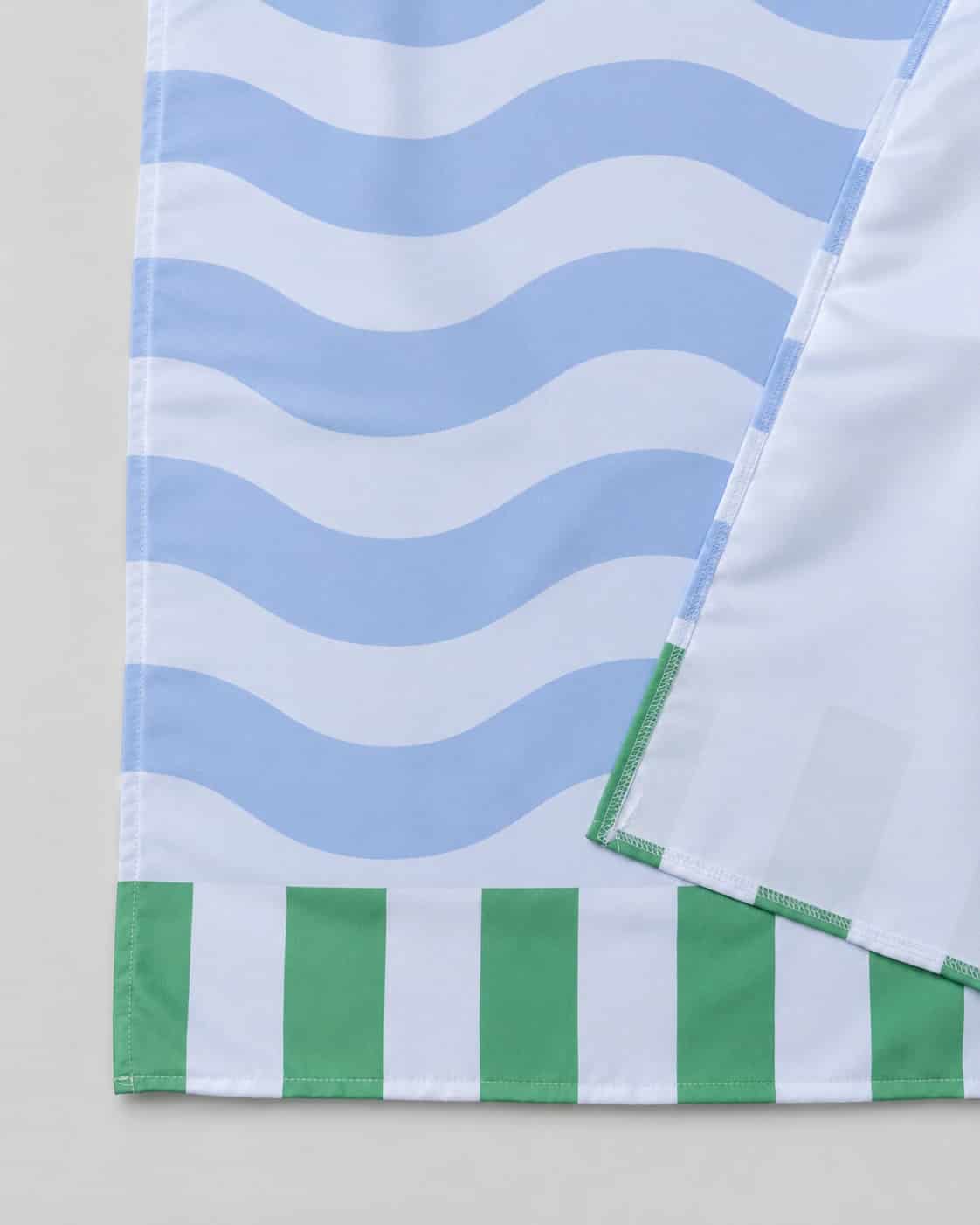 Toalla Estampada Ondas Azul - miniatura 2