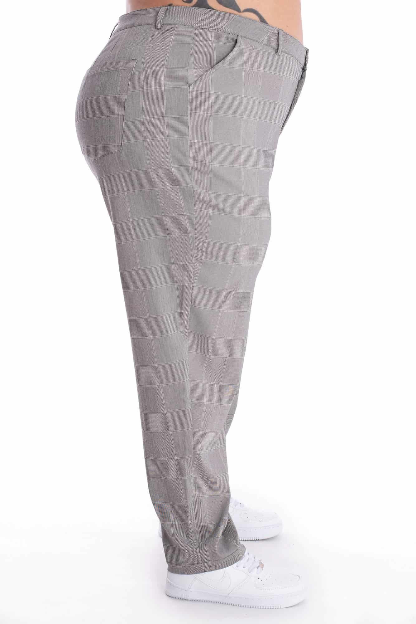 Pantalón Cuadros Gris - miniatura 5