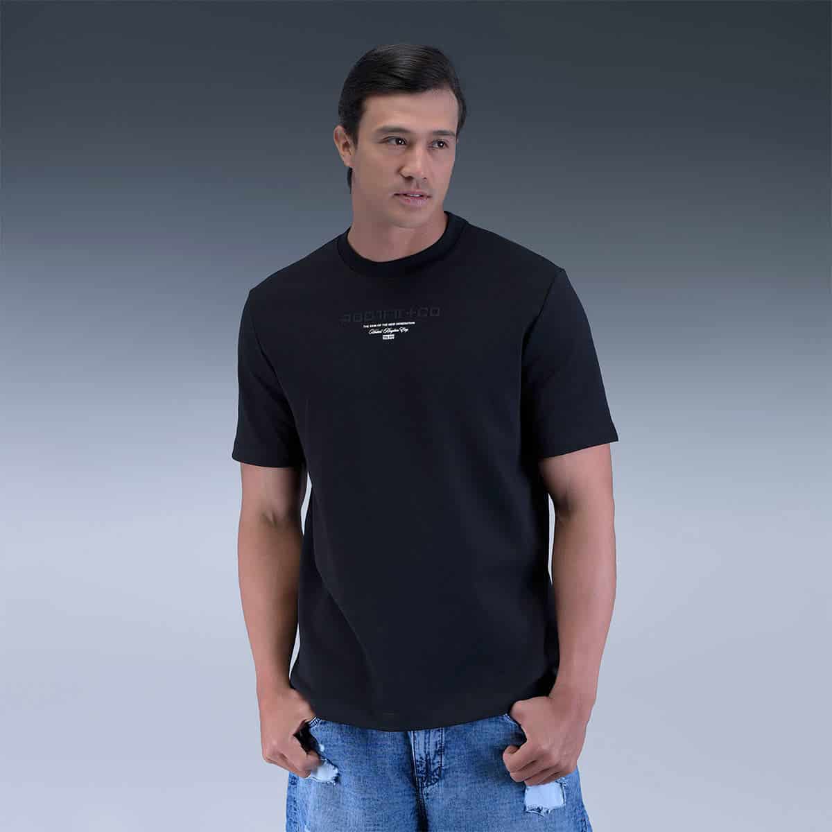 Camiseta Regular Negra - miniatura 1