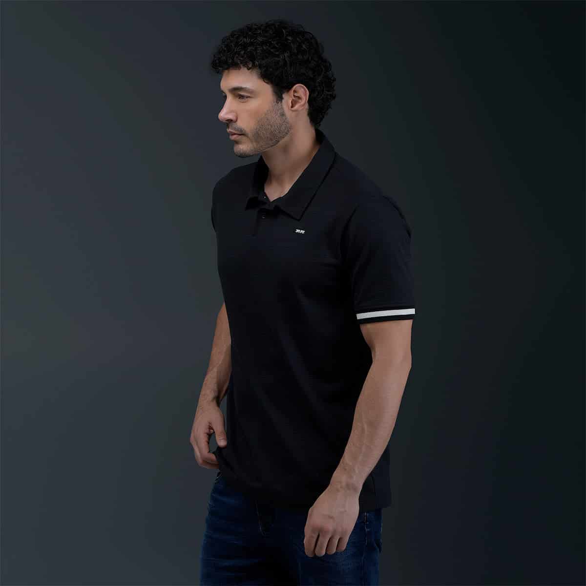 Polo Regular Negro - miniatura 3