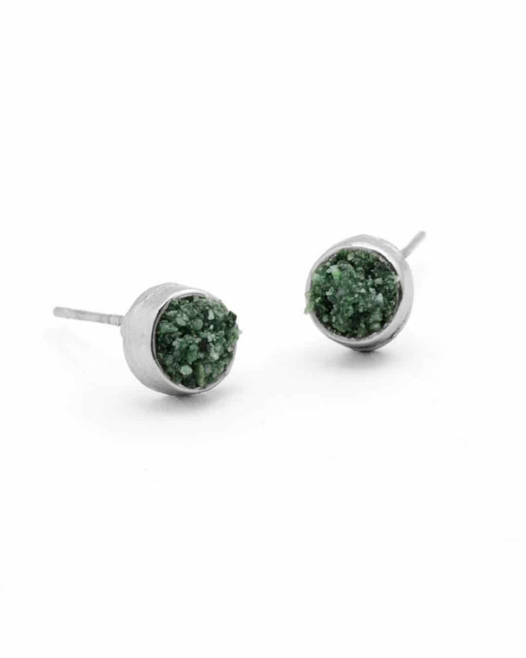 Aretes Topo Centro Esencial Plateado - miniatura 1