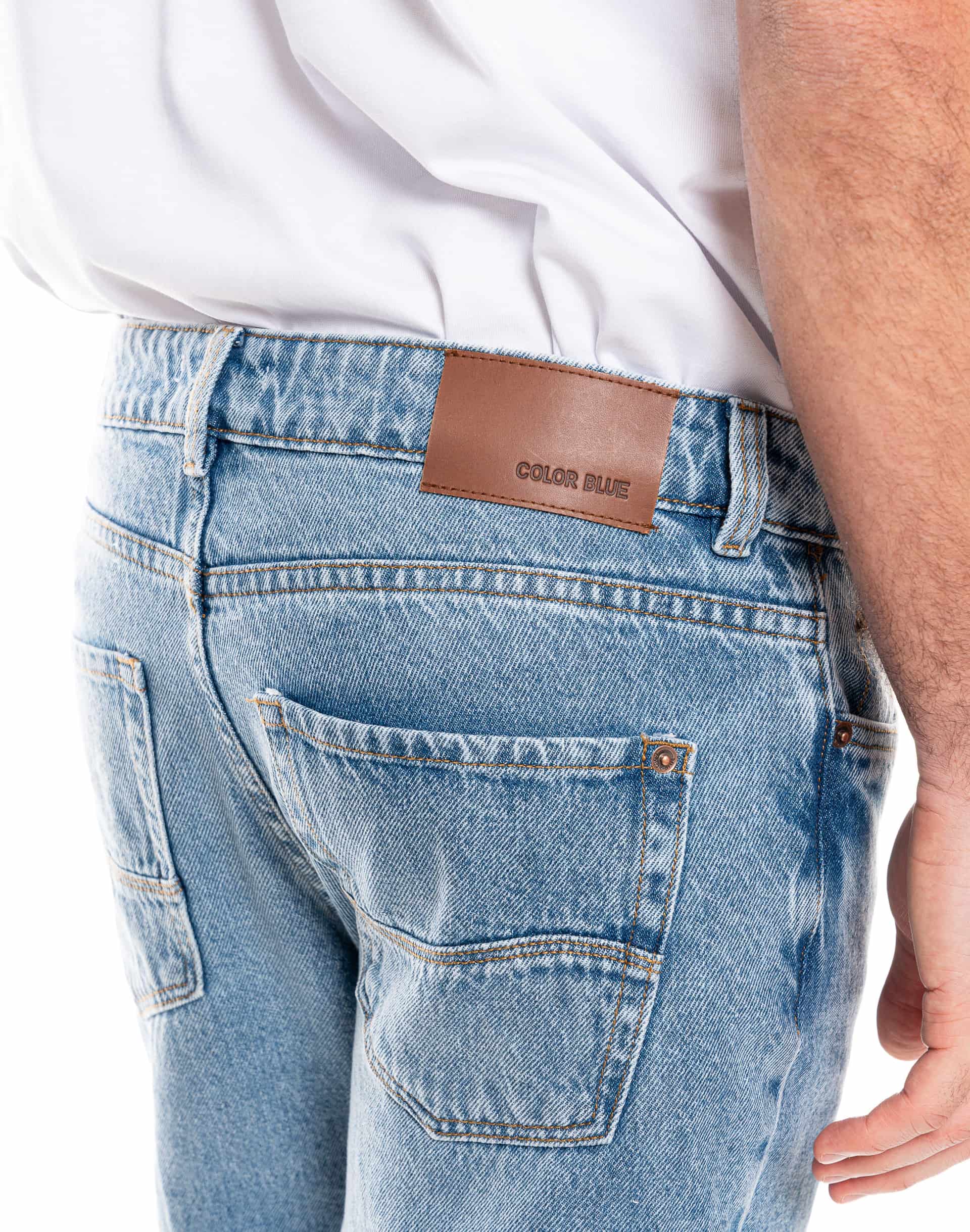Jeans Regular Fit Tono Medio - miniatura 6