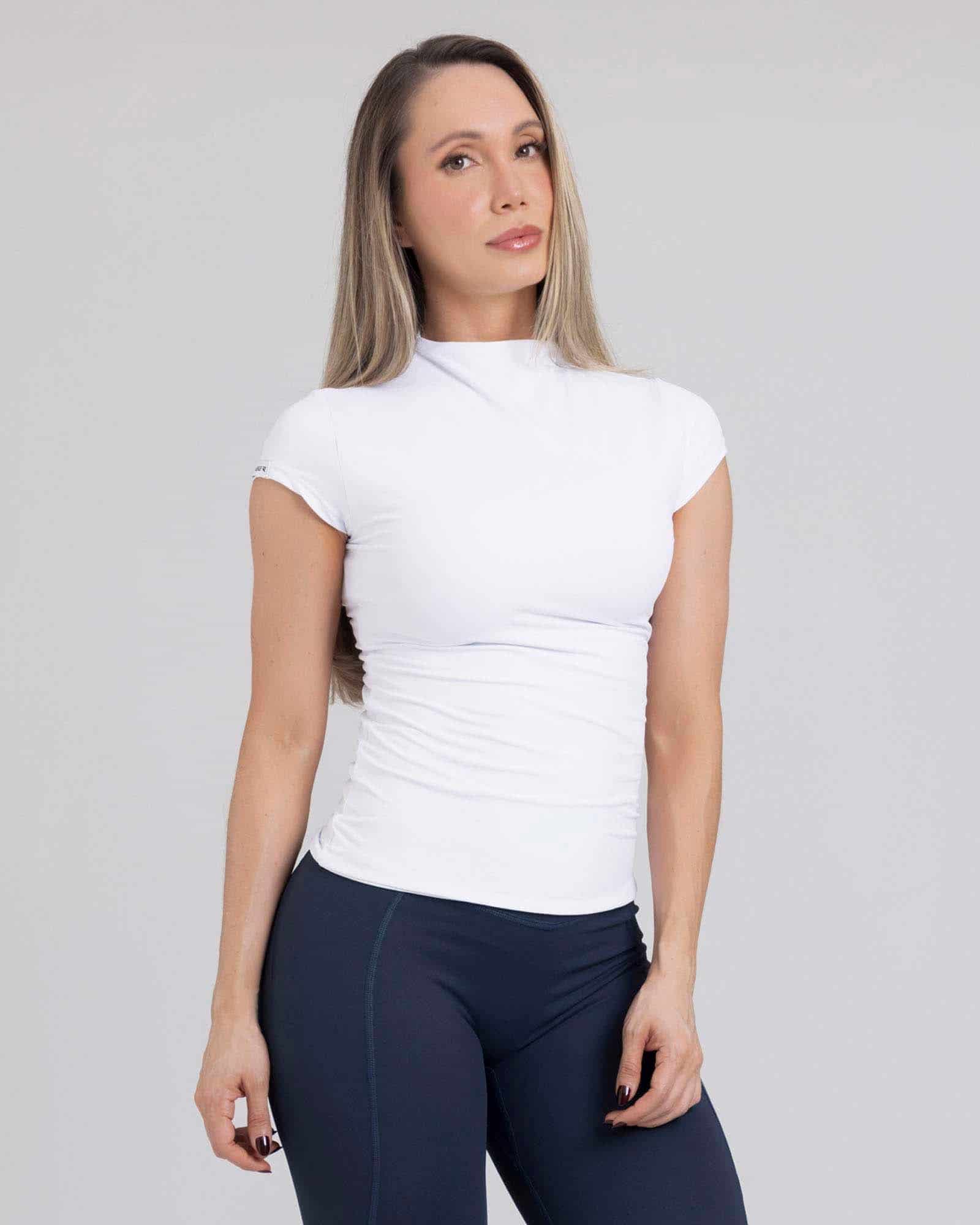 Blusa manga corta zenith blanco flexi FIBER - miniatura 1