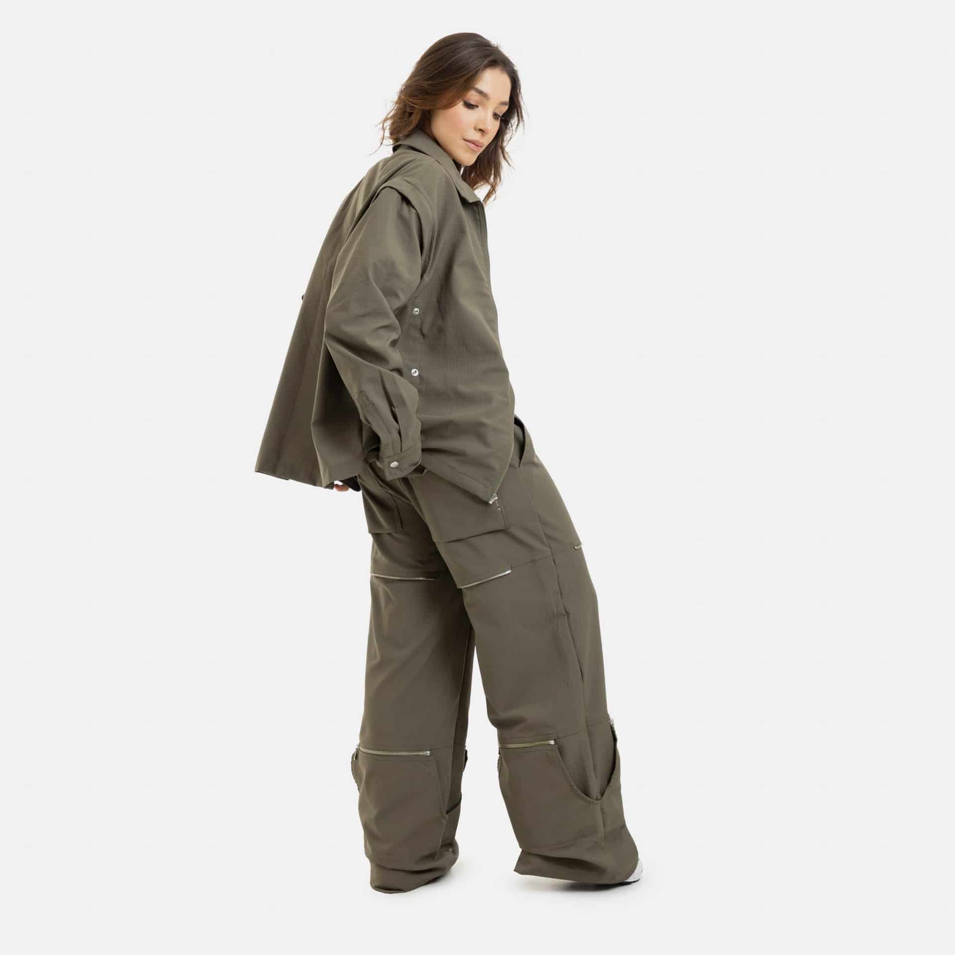 Convertible Utility Jacket Military Green - miniatura 18