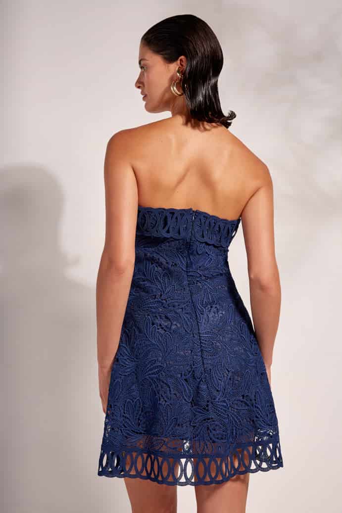ANIKA MINI DRESS NAVY BLUE - miniatura 2