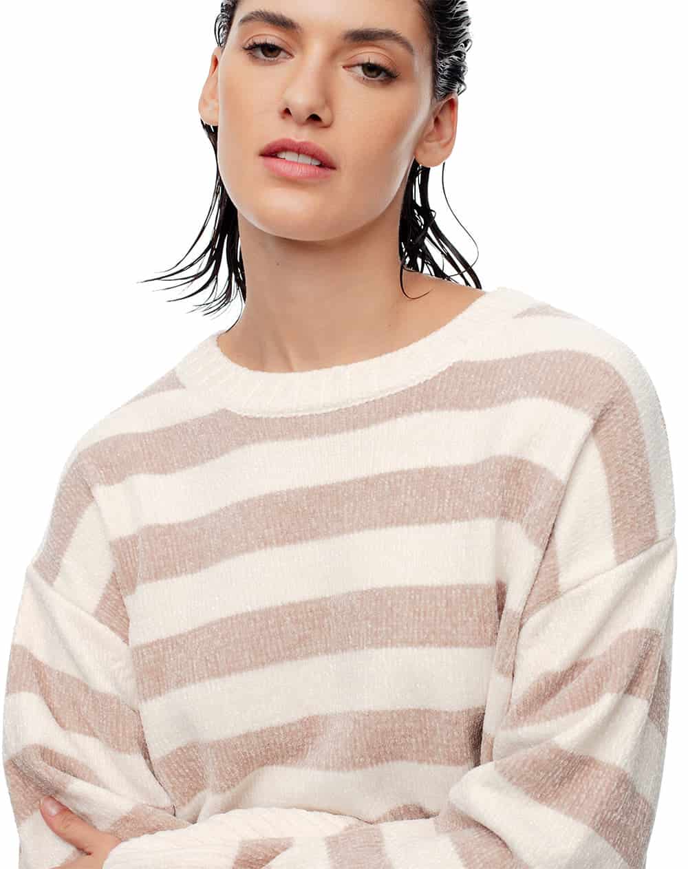 Suéter oversize rayas mujer - miniatura 4