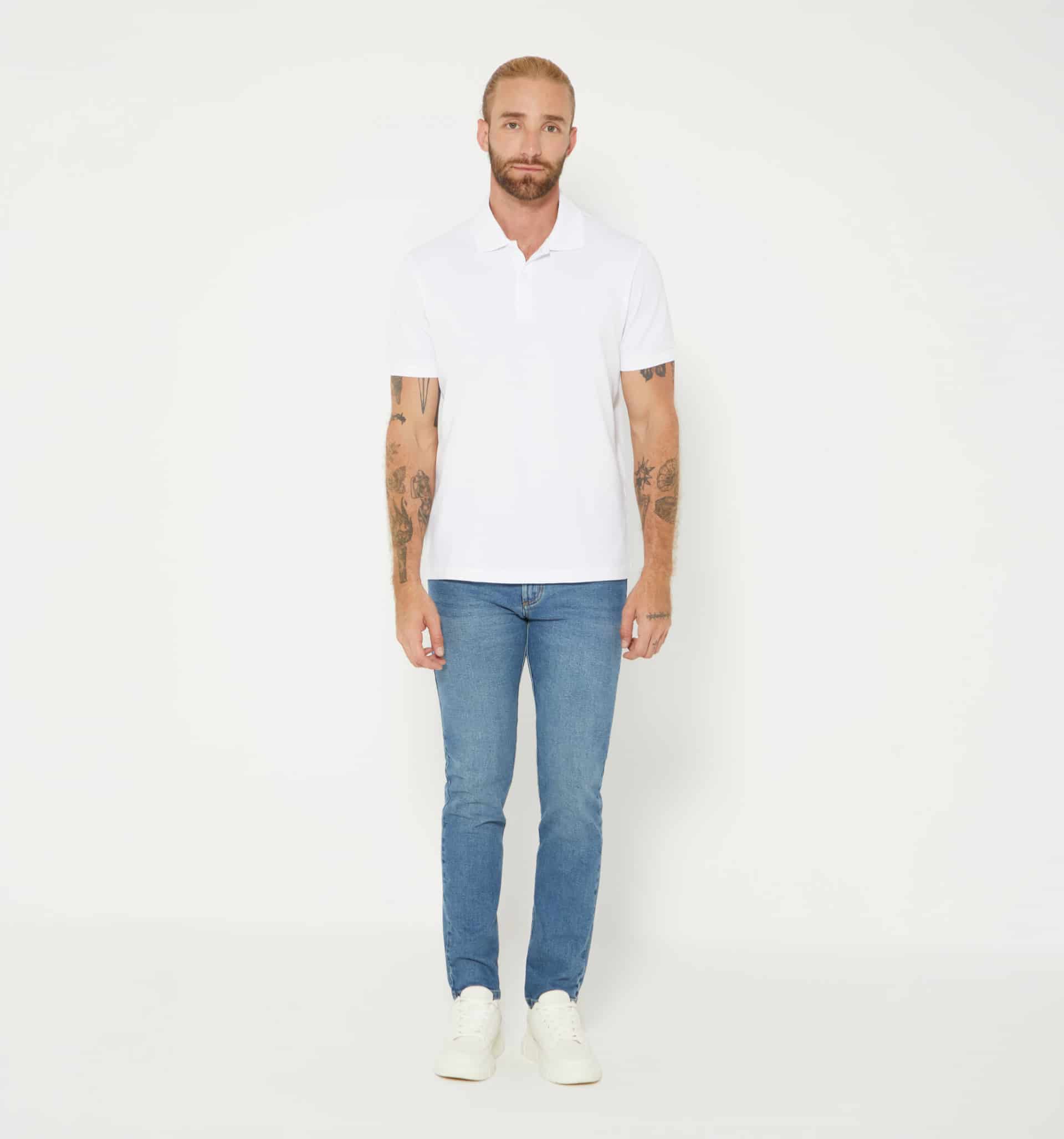 Polo básico para hombre slim fit - miniatura 11
