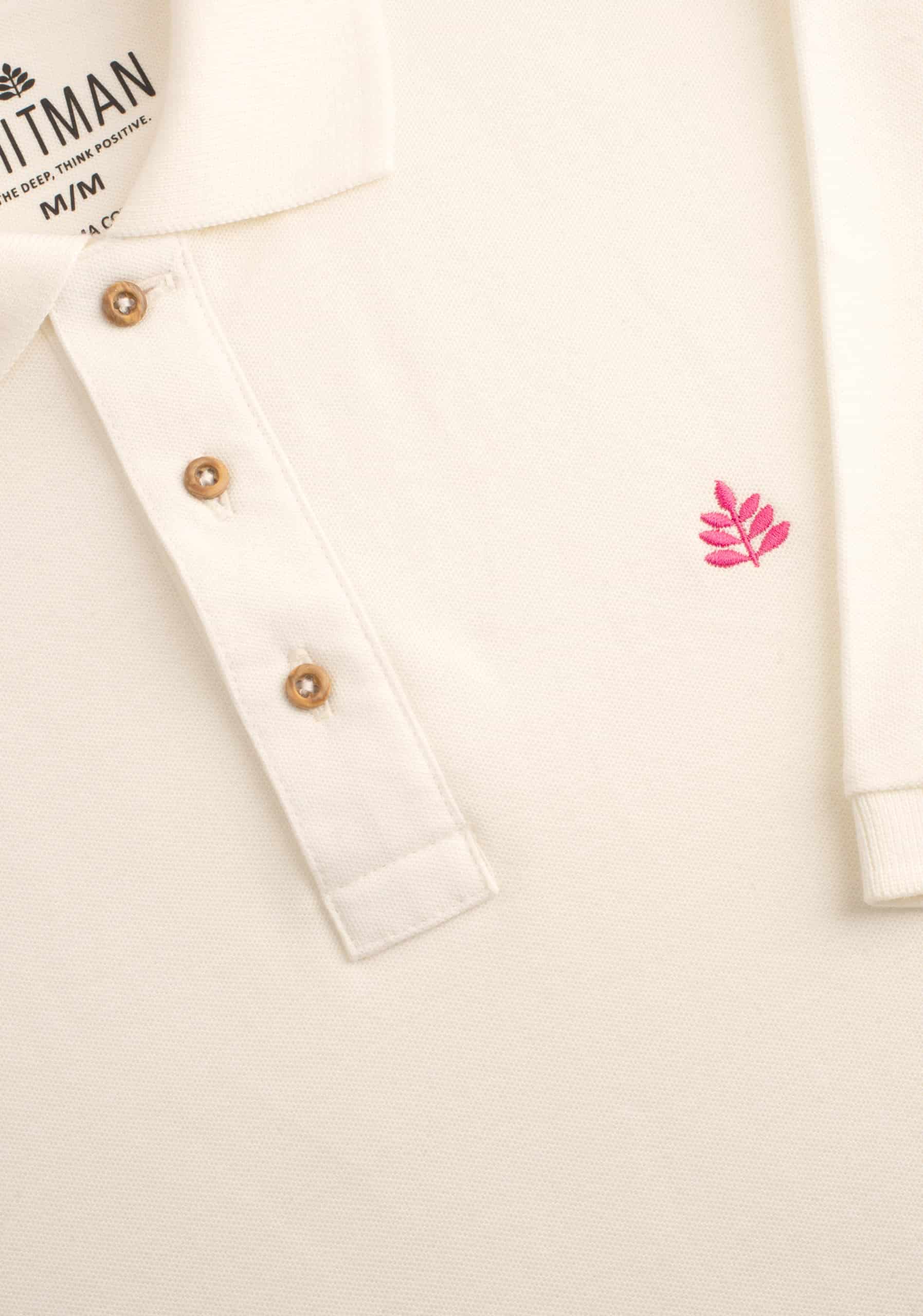 Camiseta Polo H Unicolor L-Fuc Marfil. - miniatura 3