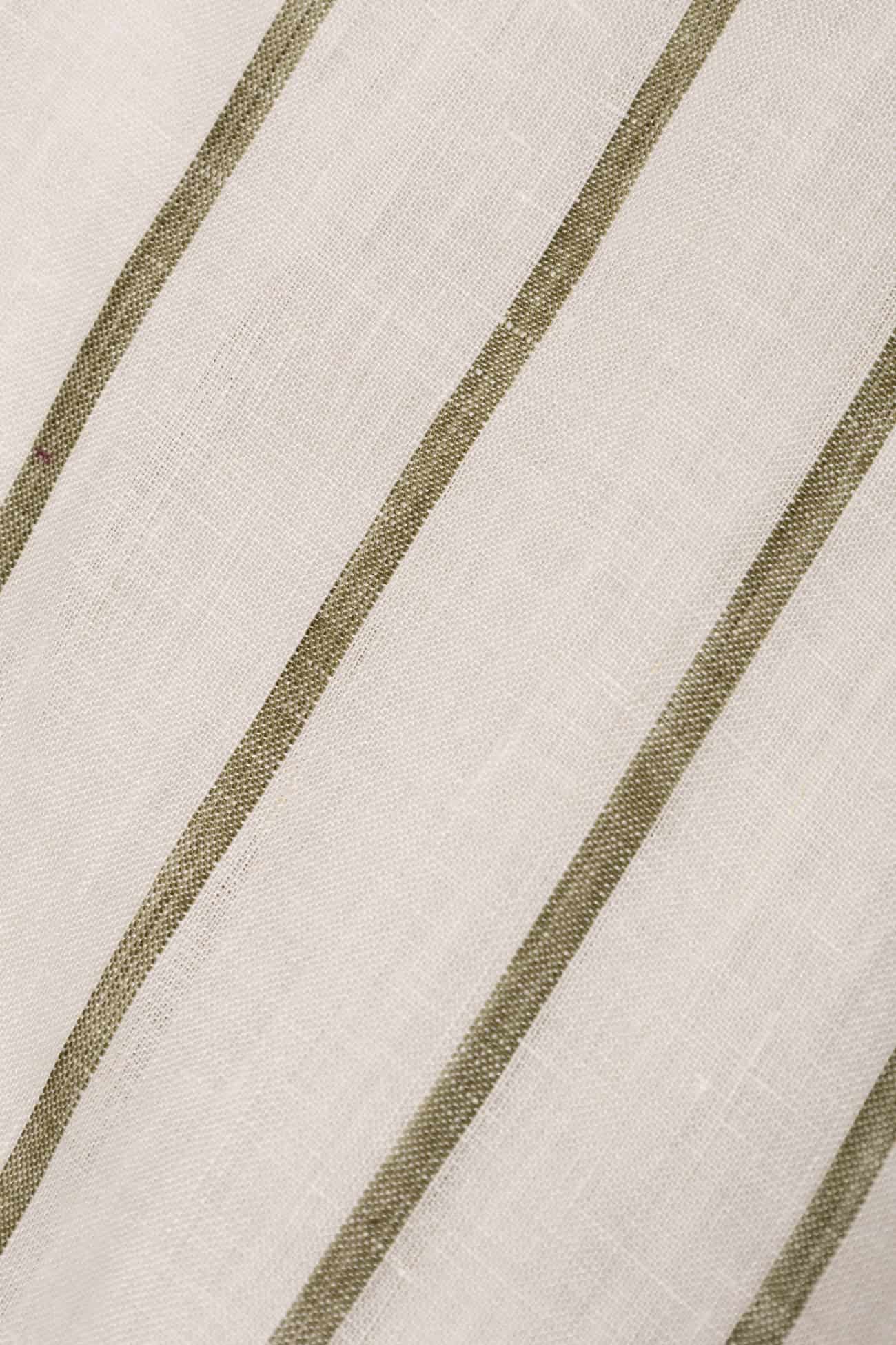 Men's linen shirt striped white - miniatura 6