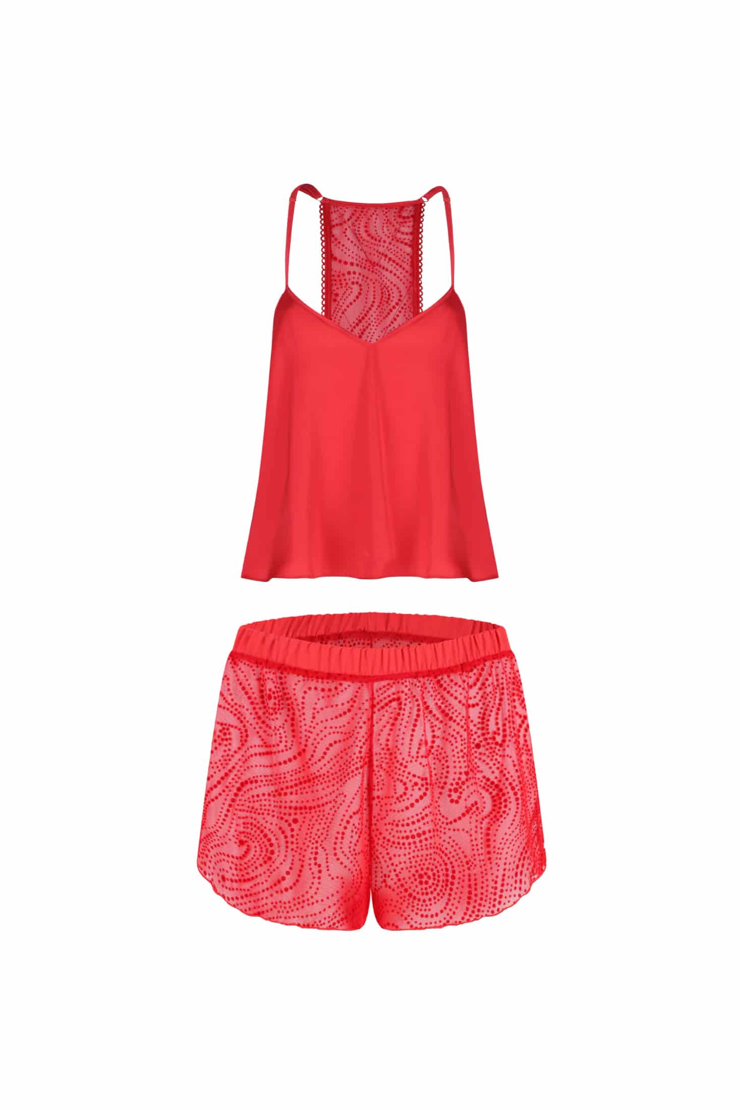 PIJAMA SHORT ELLIPSE ECOS ROJO - miniatura 6