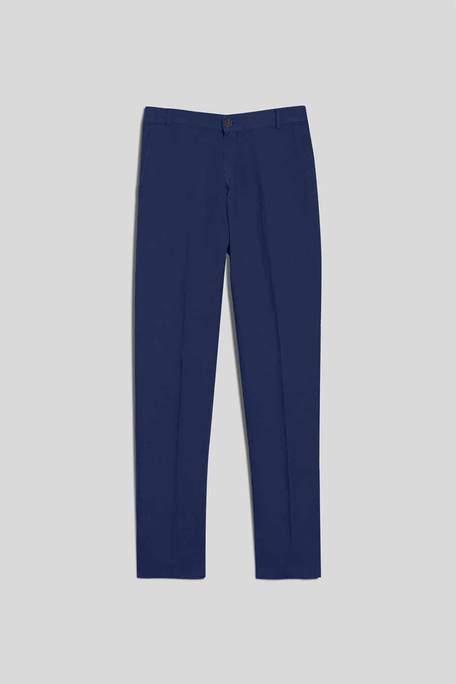 Men's linen pants bellwether blue - miniatura 1