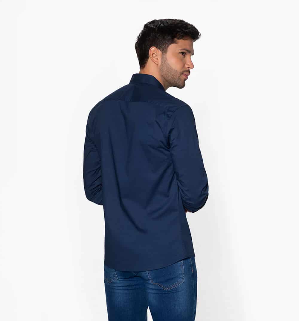 Camisa básica con stretch manga larga - miniatura 24